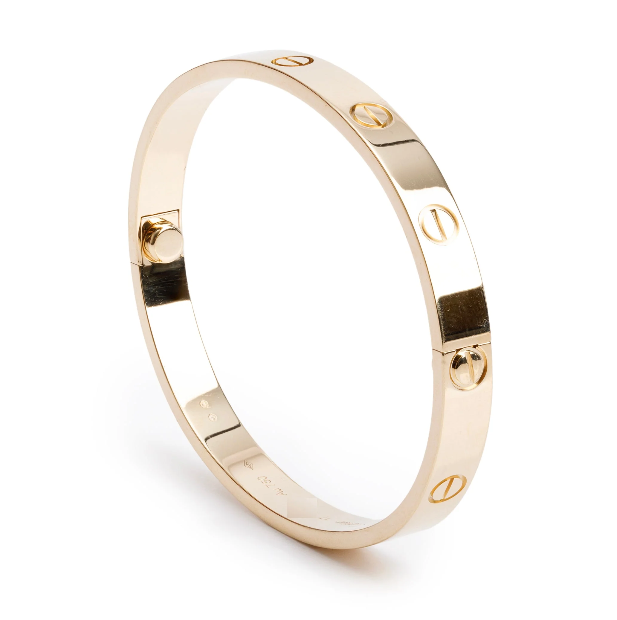 Cartier 18k Yellow Gold Love Bracelet, Size 17 w/ Box & Certificate - Image 5