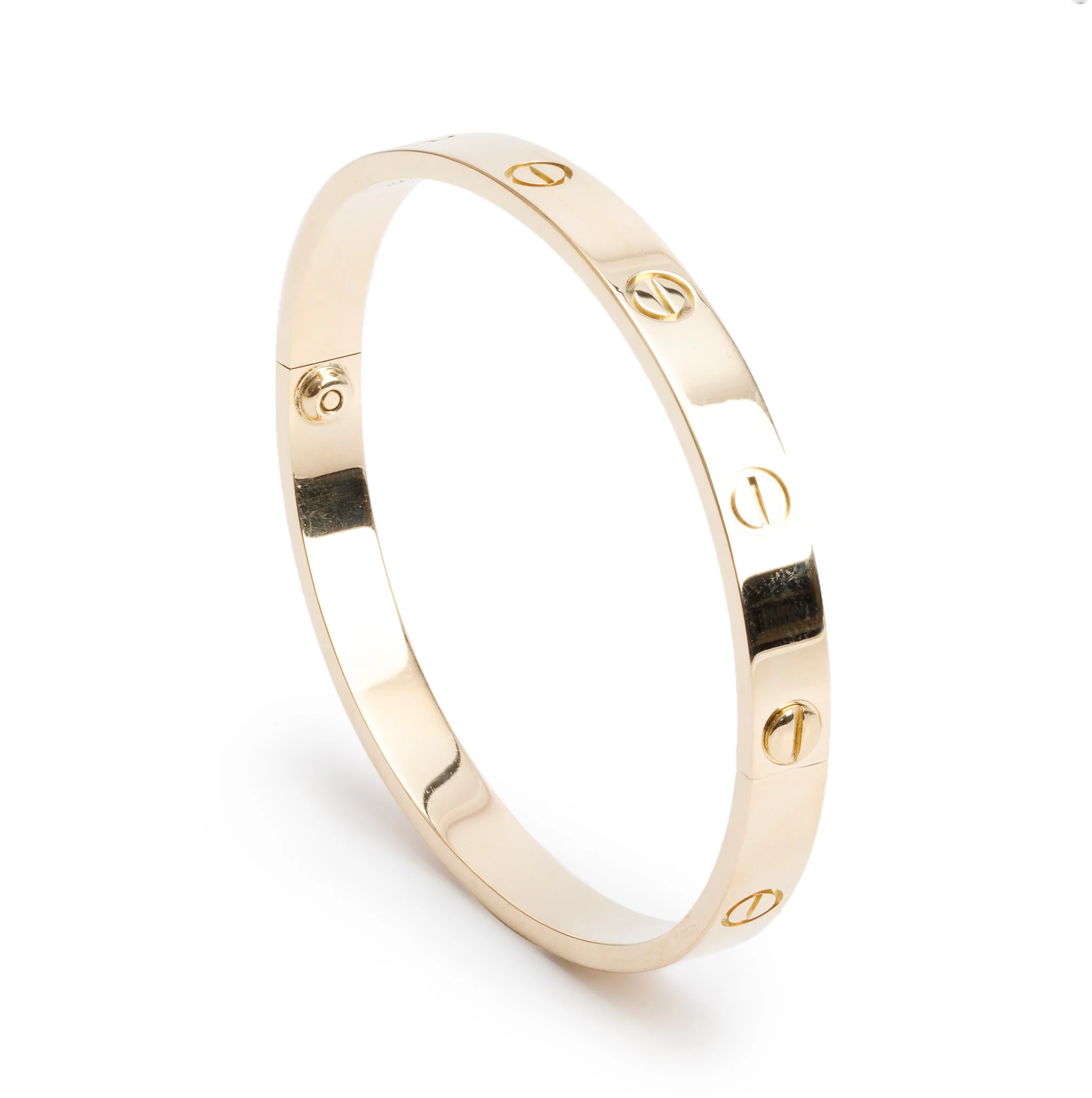 Cartier 18k Yellow Gold Love Bracelet, Size 18 w/ Box - Image 3