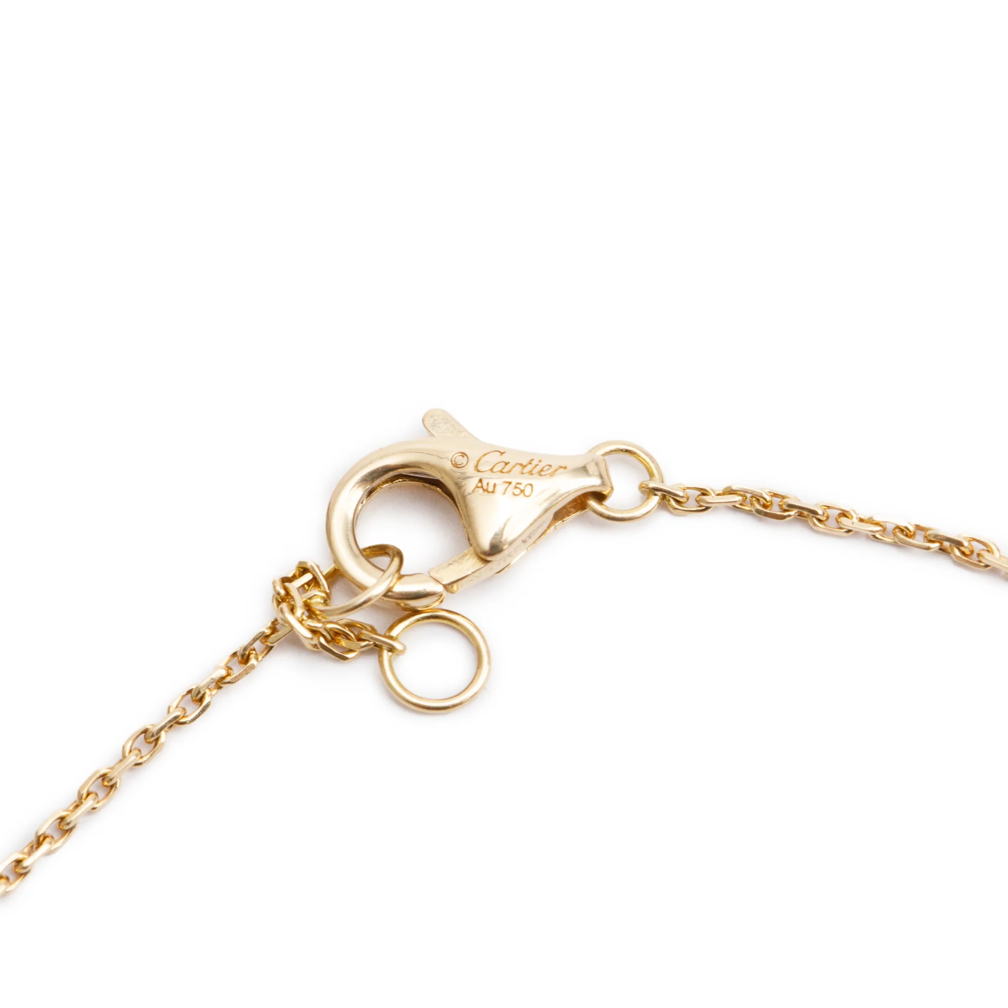 Cartier 18k Yellow Gold Mother of Pearl & Diamond Amulette de Cartier Bracelet, XS Model w/ Certificate - Image 5