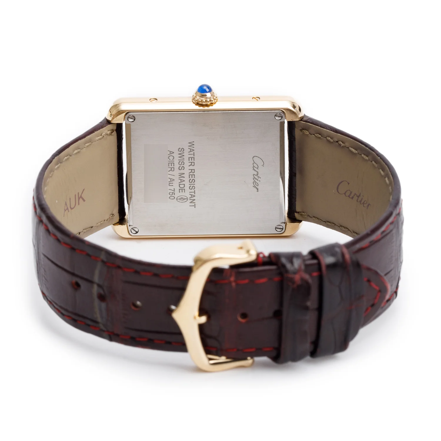 Cartier 18k Yellow Gold & Stainless Steel Tank Solo Quartz Watch, Large Model 3167 w/ Box - Image 4