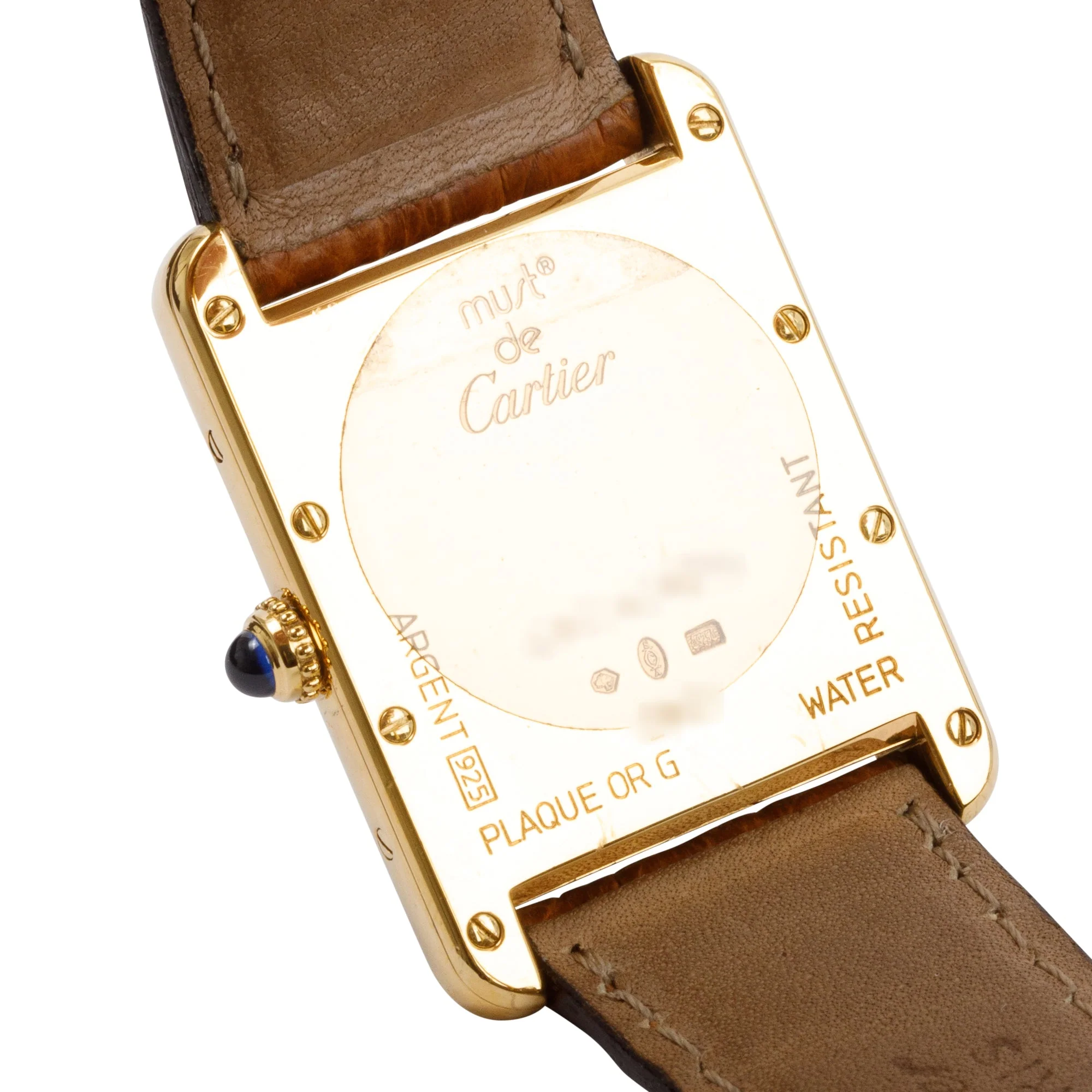 Cartier 18k Yellow Gold Vermeil Sterling Silver Must de Cartier Tank XL Watch w/ Box & Papers - Image 6