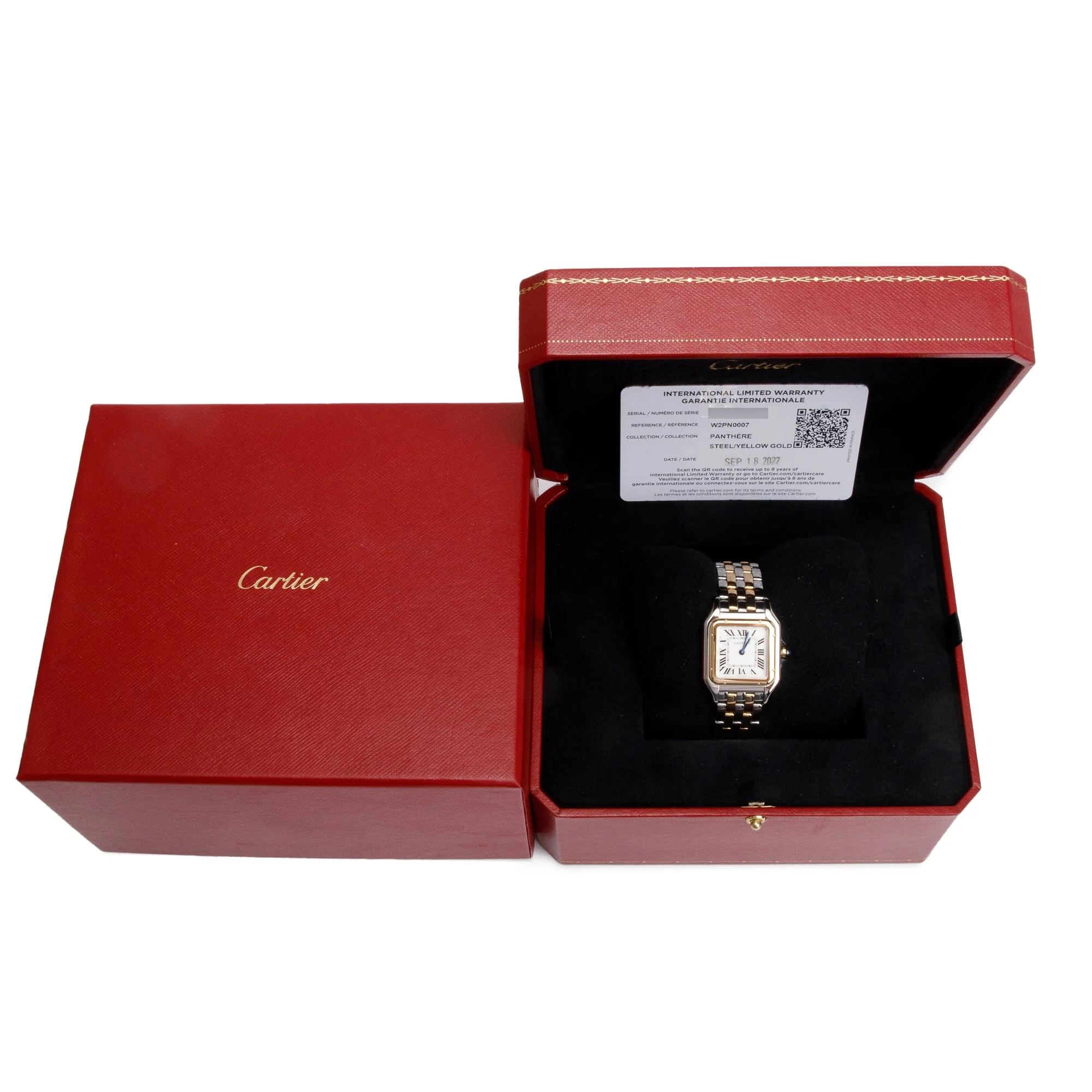 Cartier 2022 Stainless Steel & 18k Yellow Gold Panthere de Cartier Watch, Medium Model w/ Box & Papers - Image 2