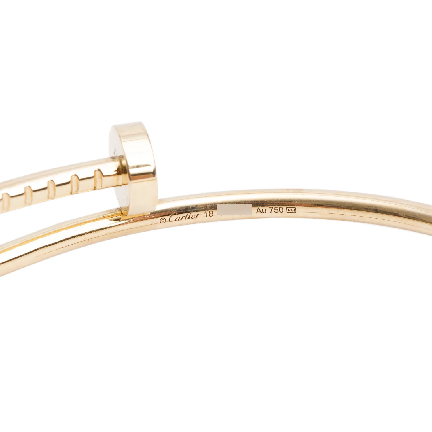 Cartier 2023 18k Yellow Gold Juste Un Clou Bracelet, Small Model Size 18 w/ Box & Certificate - Image 3