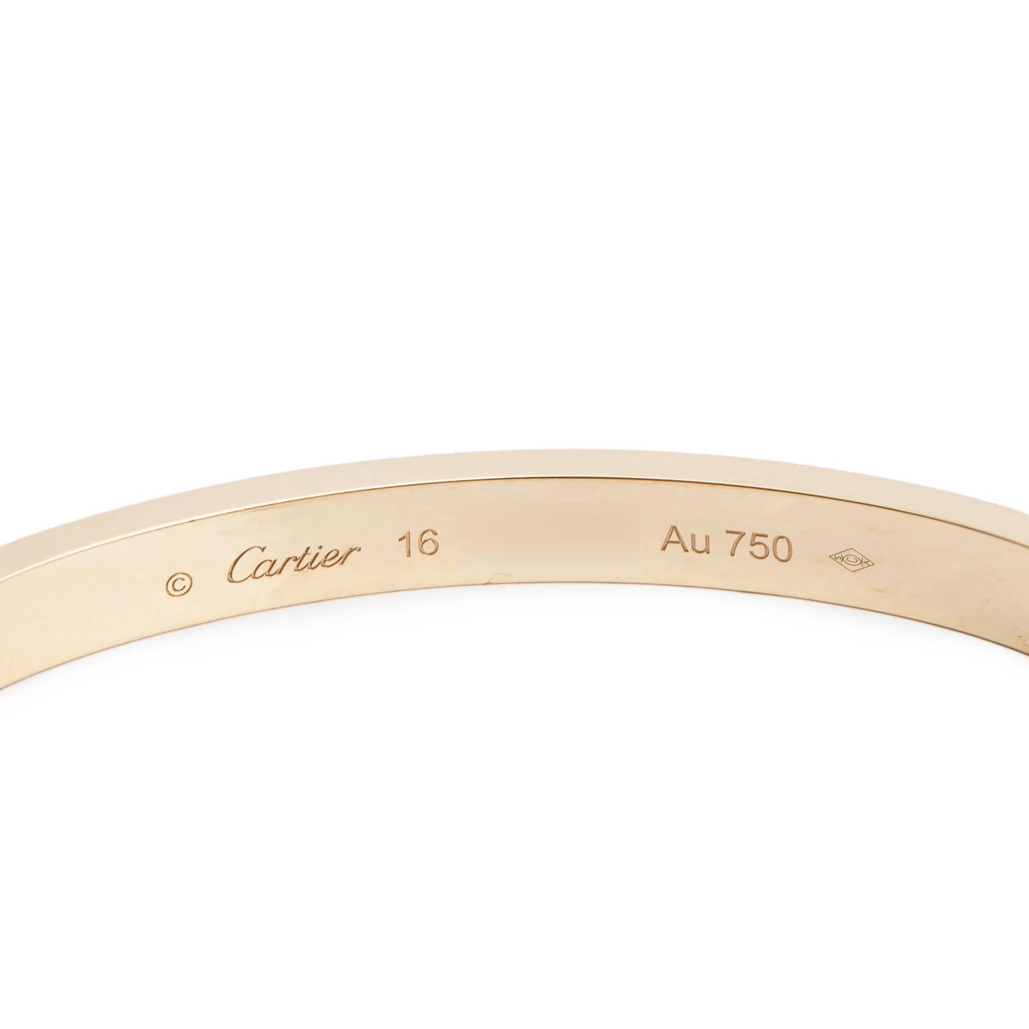 Cartier 2024 18k Yellow Gold 4.8 MM Love Bracelet, Medium Model, Size 16 w/ Box, Receipt & Certificate - Image 3