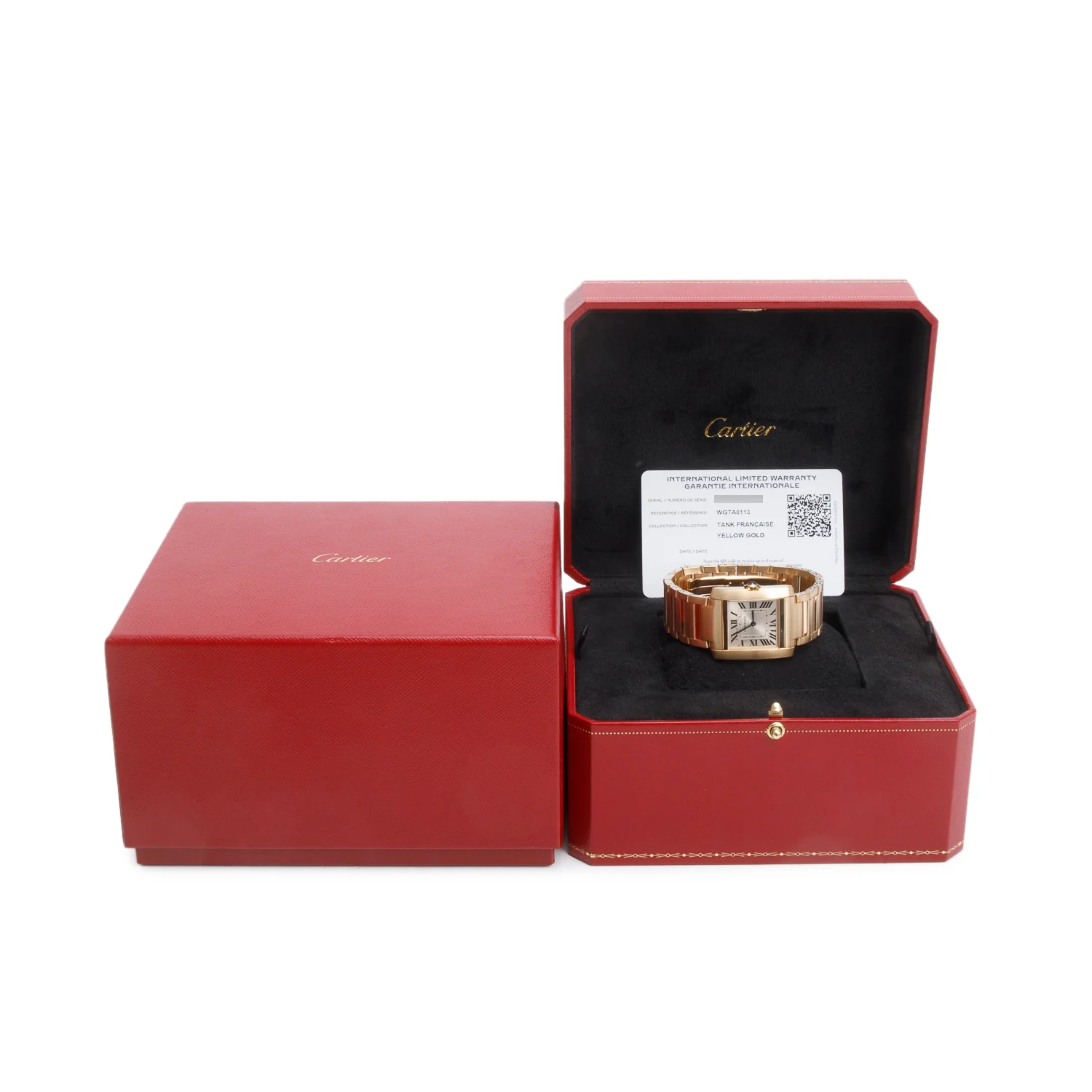 Cartier 2024 18k Yellow Gold Tank Francaise Watch, Medium Model 4456 w/ Box & Papers - Image 2