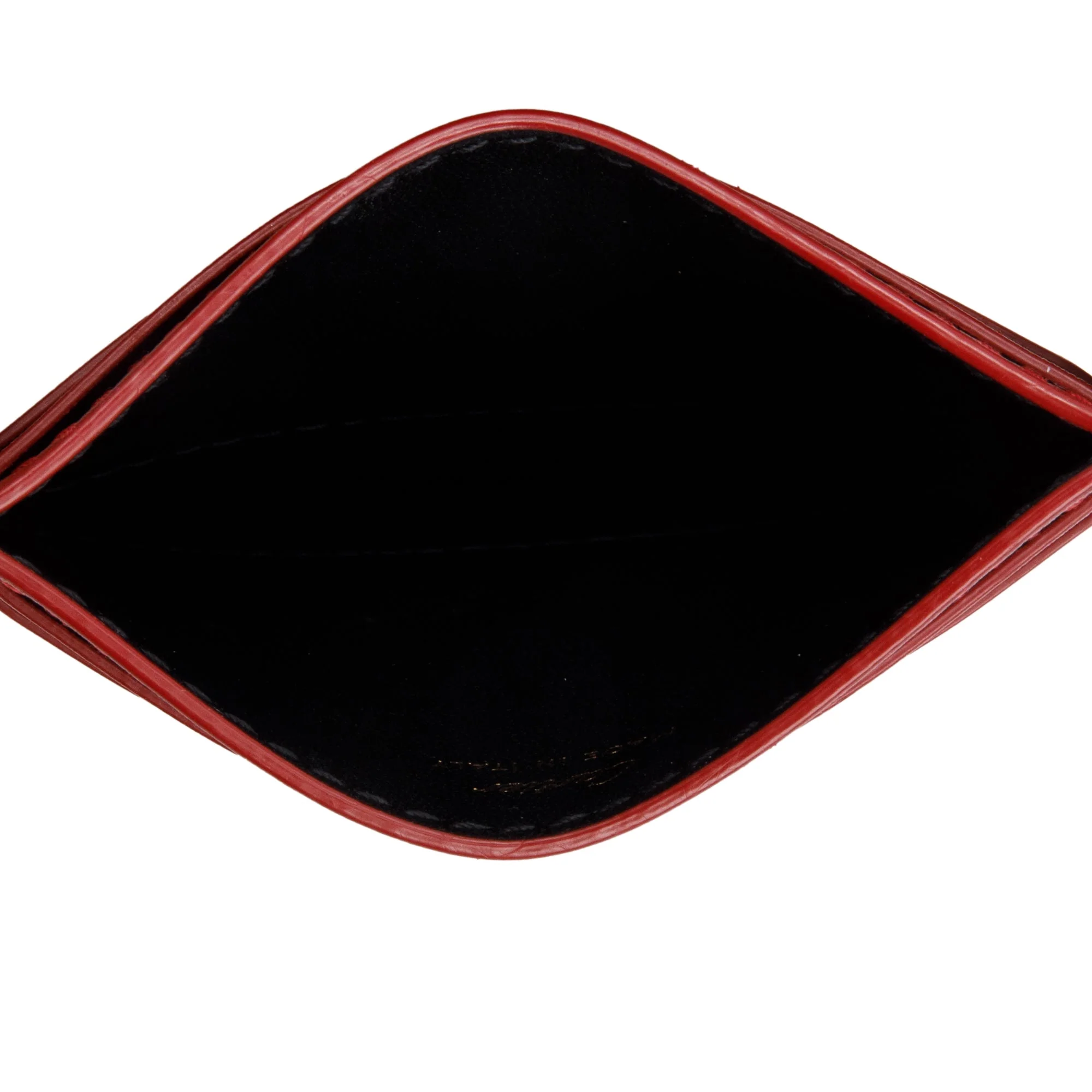 Cartier Burgundy Calfskin Leather Diablo Character Card Case w/ Box - Image 8