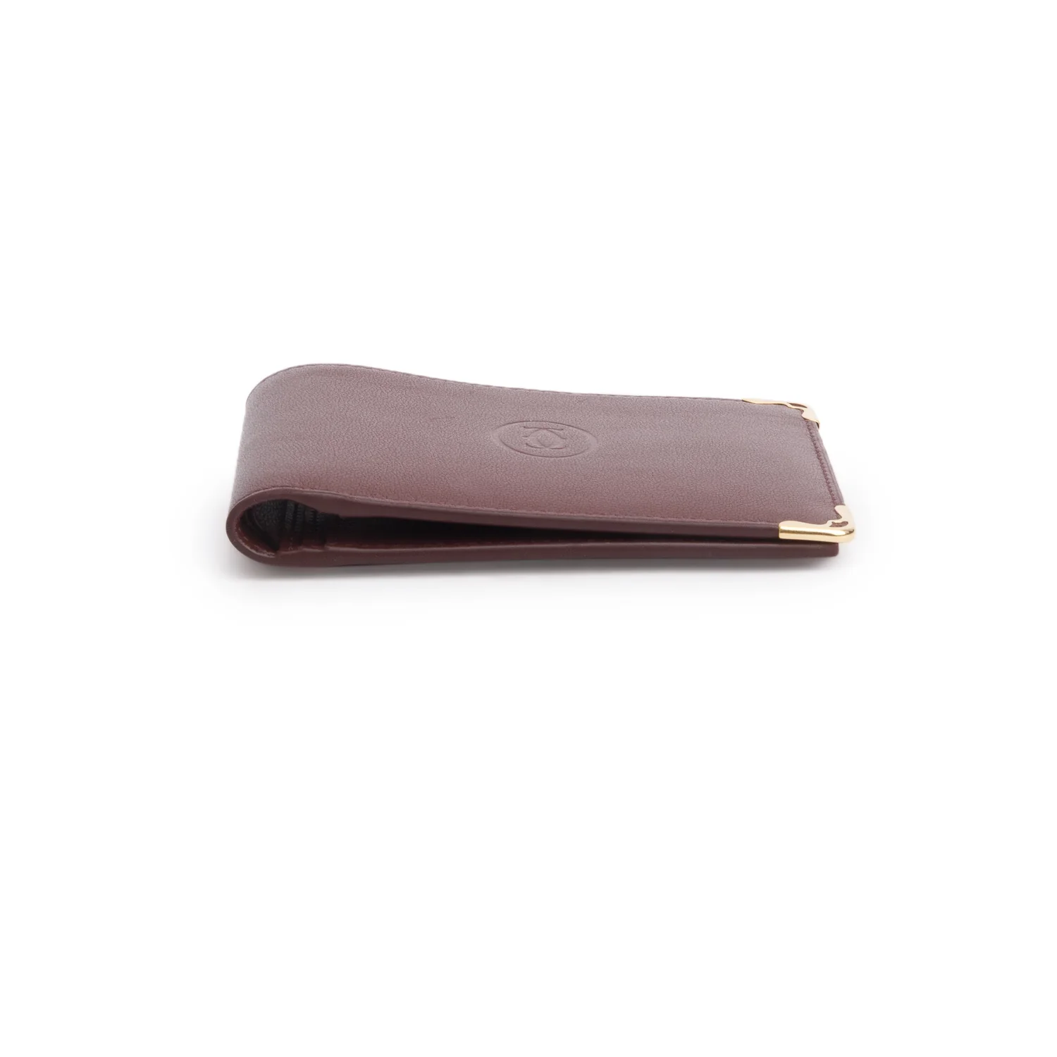 Cartier Burgundy Calfskin Monogram Must Wallet w/ Box - Image 6