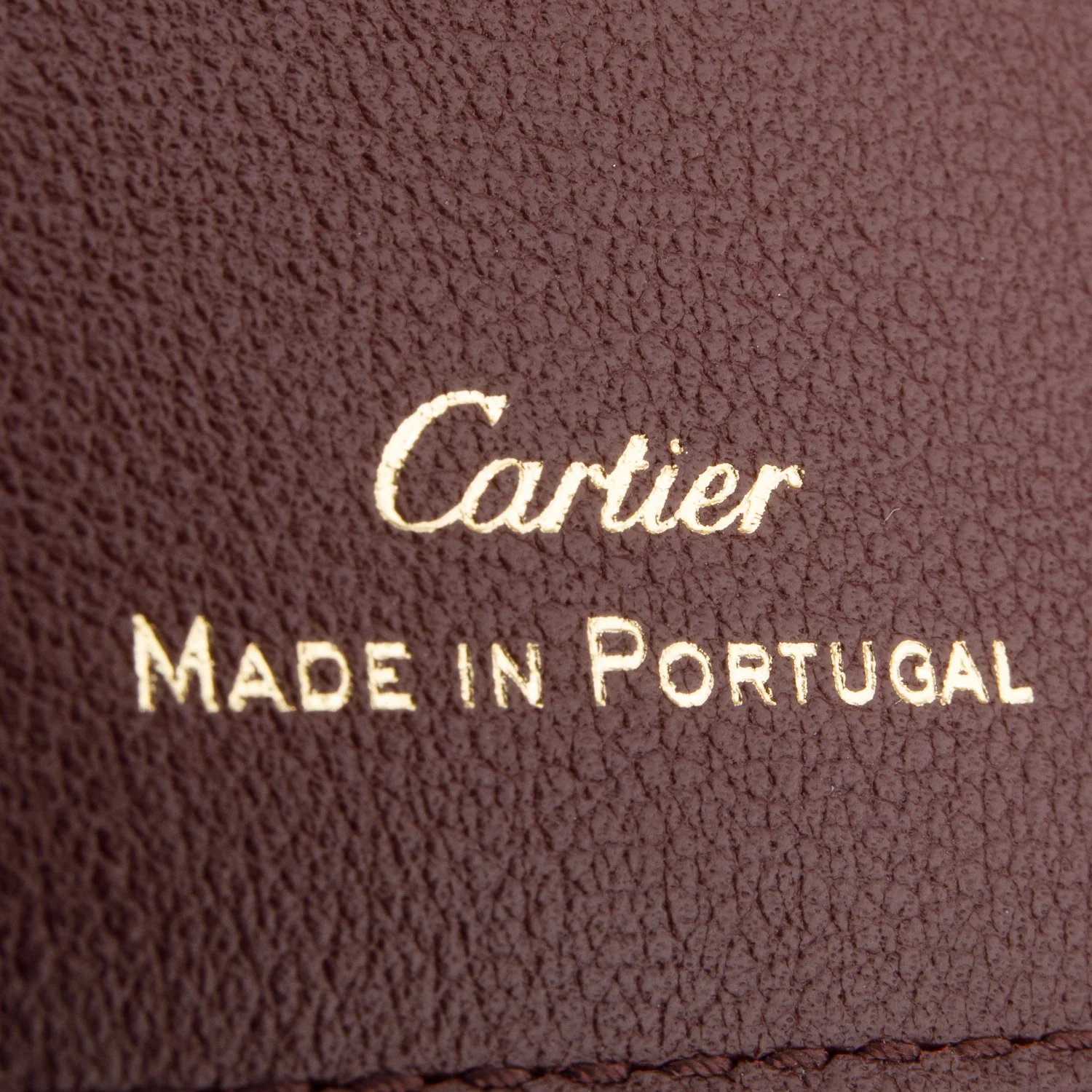 Cartier Burgundy Calfskin Monogram Must Wallet w/ Box - Image 8