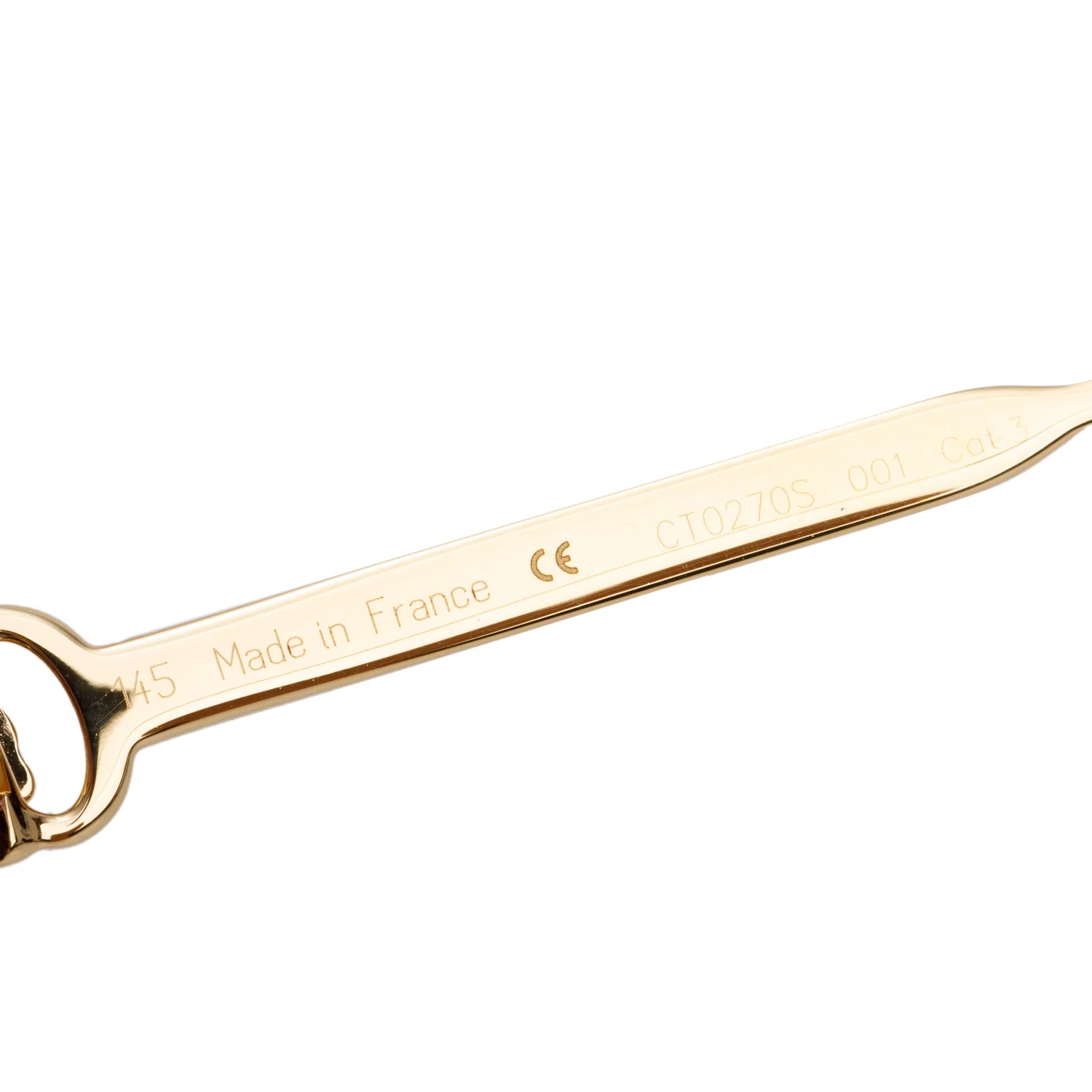 Cartier CT0270S Gold Tone Metal Premiere de Cartier Sunglasses w/ Box & Case - Image 5