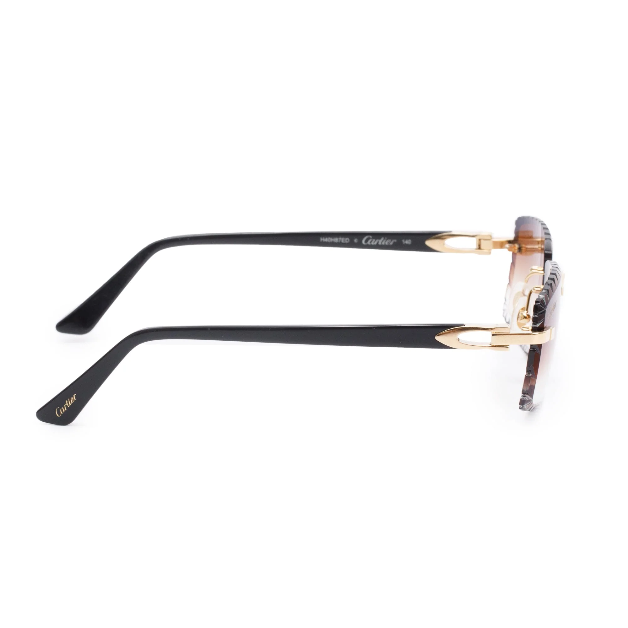 Cartier CT02870 Rimless Diamond Cut C De Cartier Sunglasses w/ Box & Case - Image 3