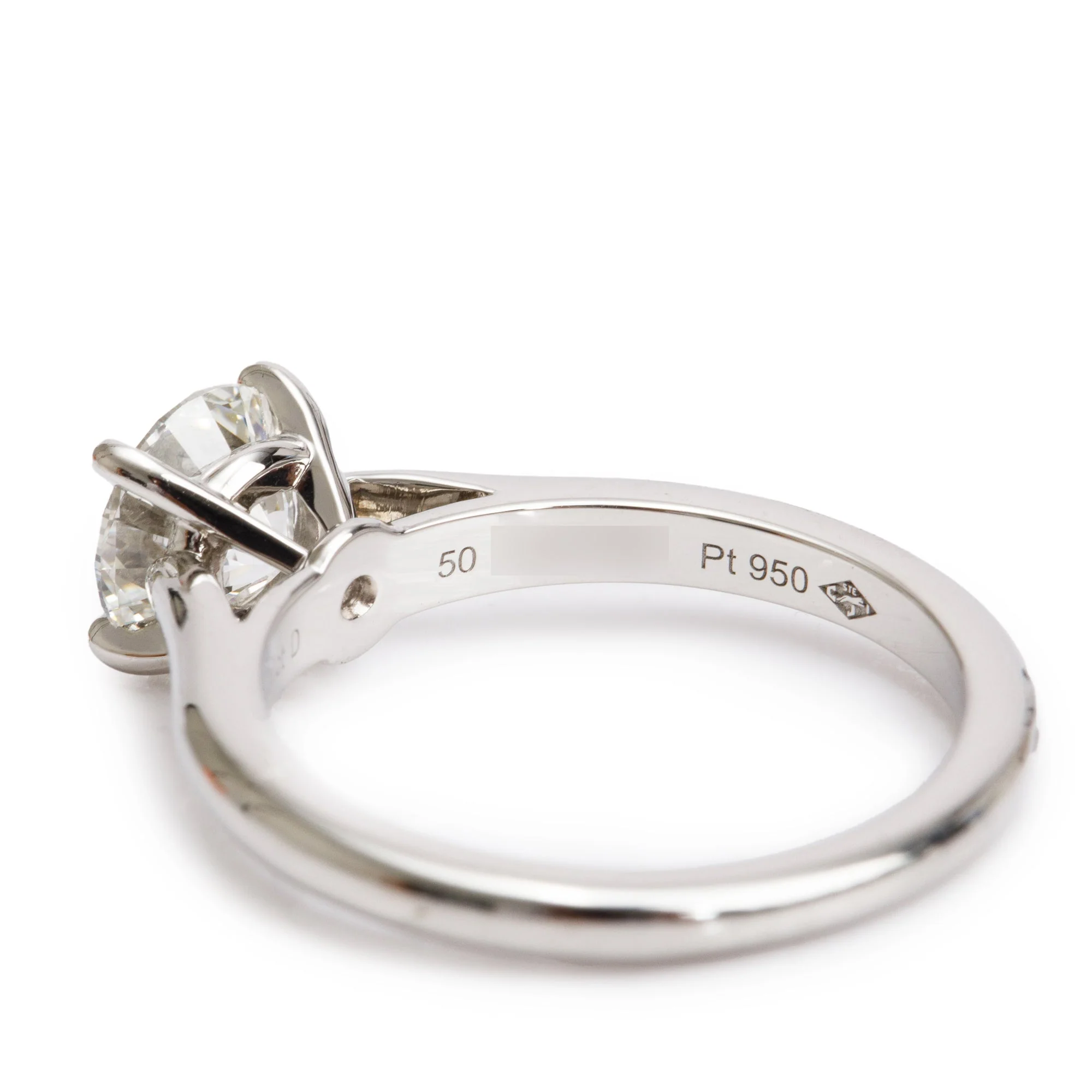 Cartier Platinum 1.07 ct. Diamond Solitaire Engagement Ring, Size 50 5.25 w/ Box & GIA - Image 4