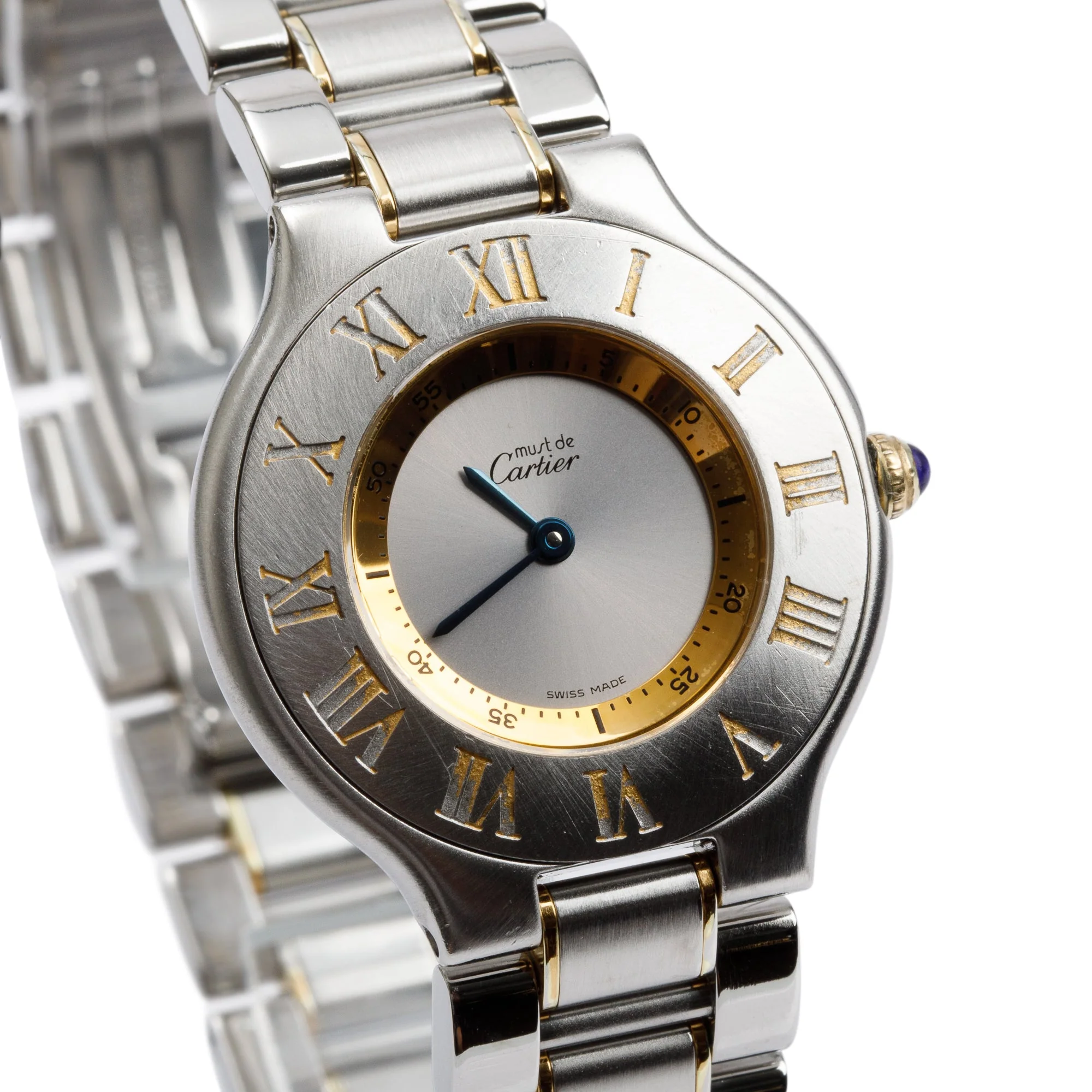 Cartier Stainless Steel & 18k Gold Plated Must De Cartier 21 31 MM Quartz Watch - Image 2