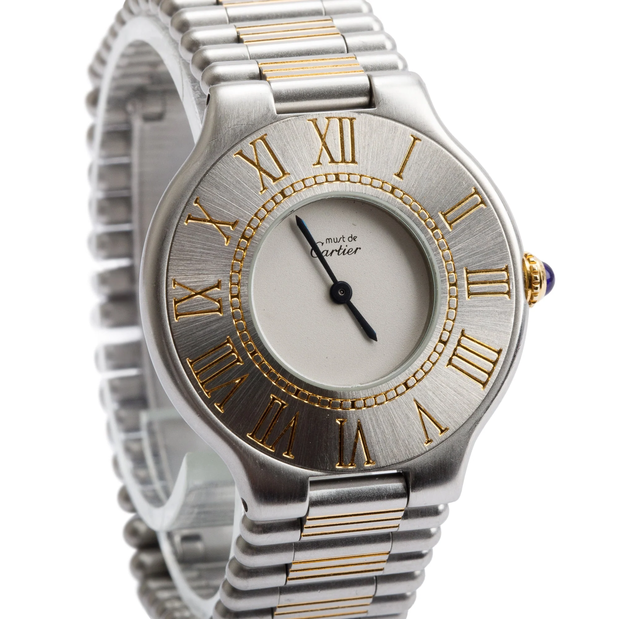 Cartier Stainless Steel & 18k Gold Plated Must De Cartier 21 31 MM Quartz Watch 9010 - Image 2