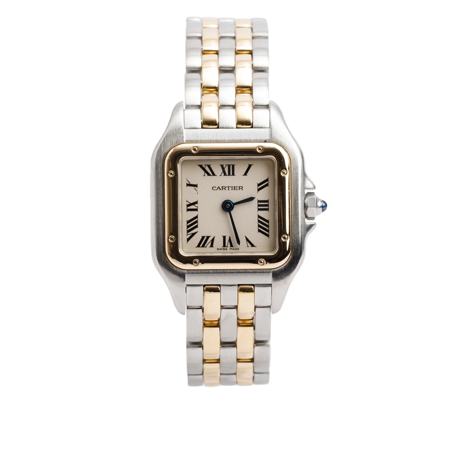 Cartier Stainless Steel & 18k Yellow Gold Panthere de Cartier Watch, Small Model, White Dial 1120