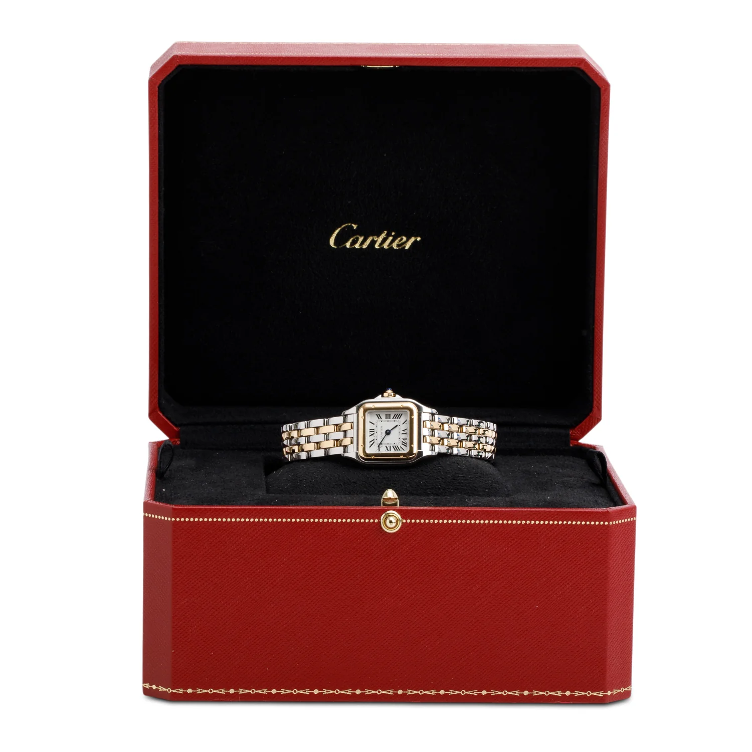 Cartier Stainless Steel & 18k Yellow Gold Panthere de Cartier Watch, Small Model, White Dial 4023 w/ Box & Papers - Image 2