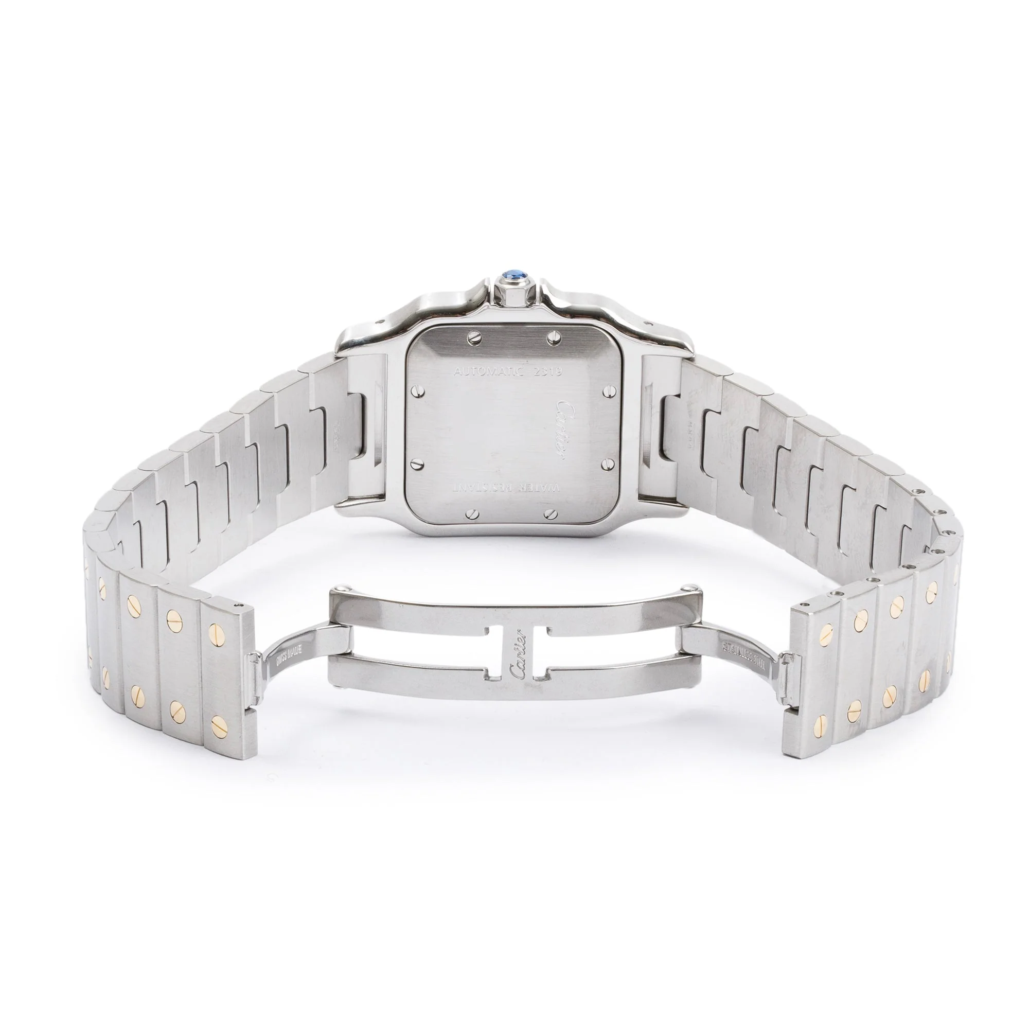 Cartier Stainless Steel & 18k Yellow Gold Santos Galbee Automatic Watch - Image 5