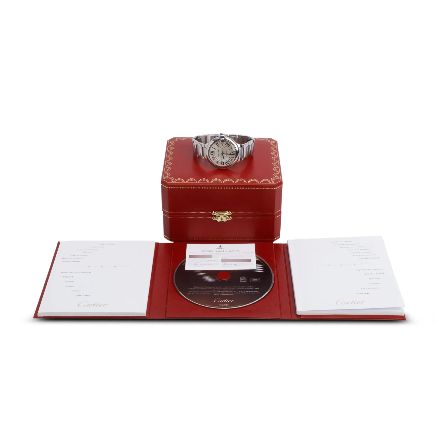 Cartier Stainless Steel Ballon Bleu de Cartier 42 MM Automatic Watch Silver Dial 3001 w/ Box & Papers - Image 2