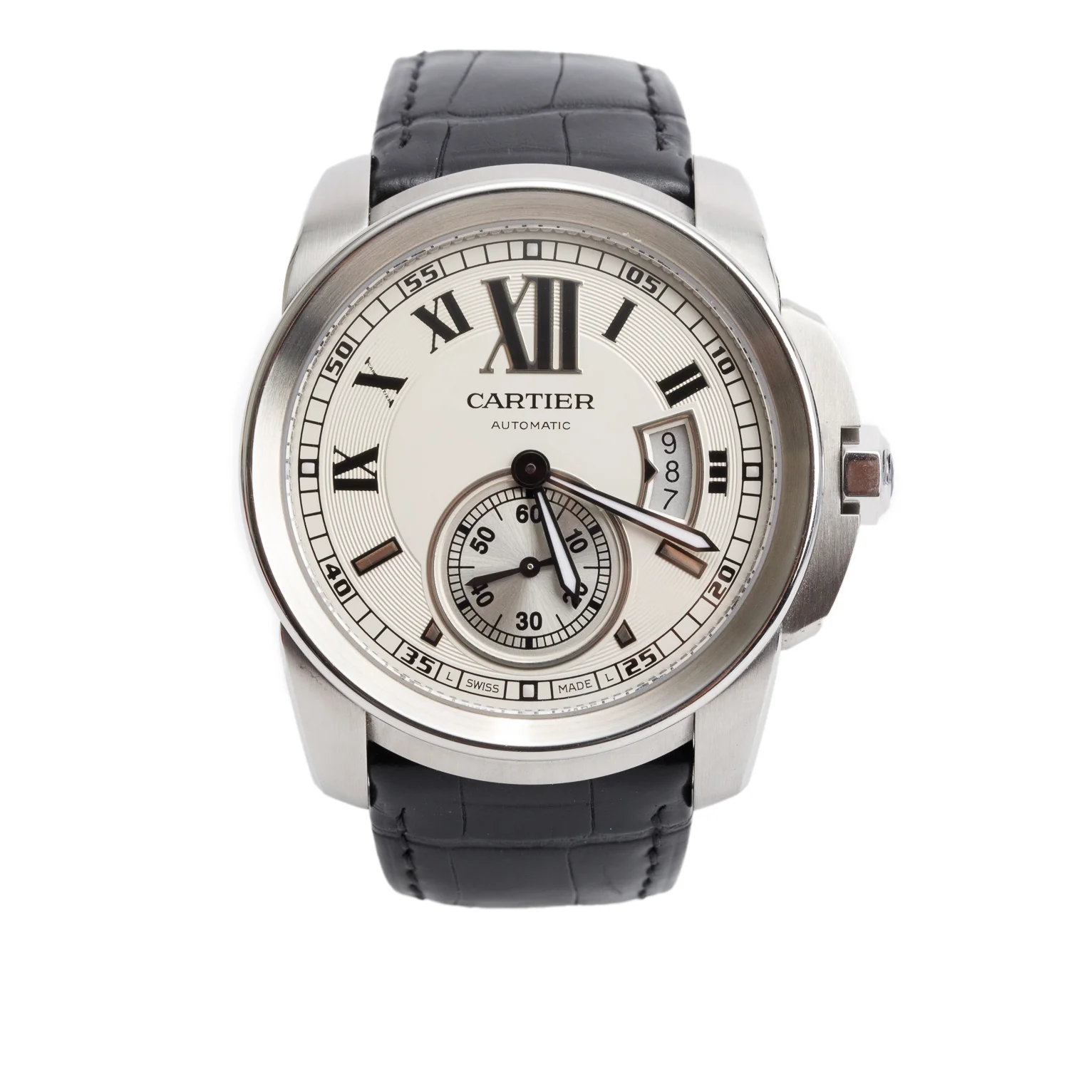 Cartier Stainless Steel Calibre de Cartier 42 MM Automatic Watch 3389 w/ Box