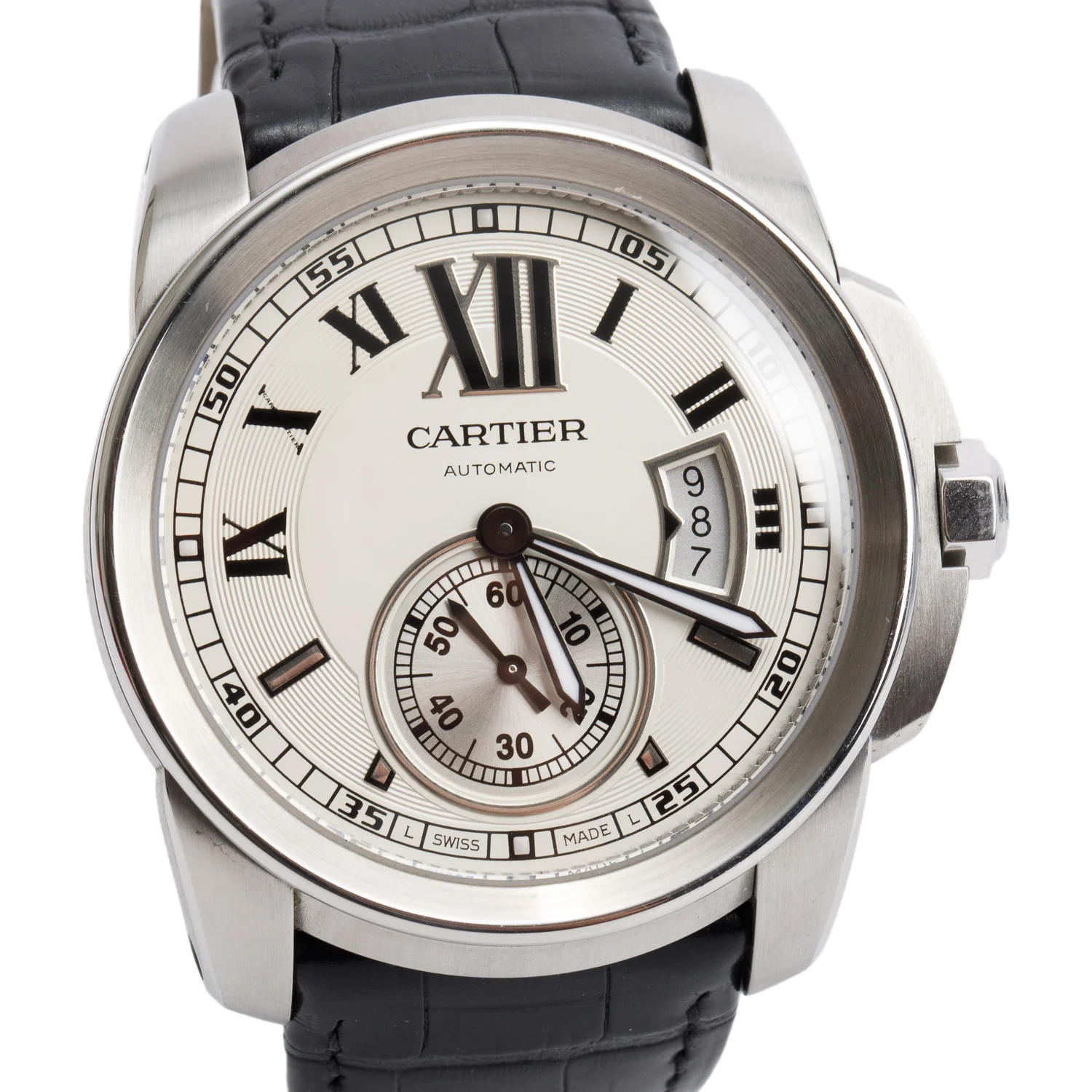 Cartier Stainless Steel Calibre de Cartier 42 MM Automatic Watch 3389 w/ Box - Image 3