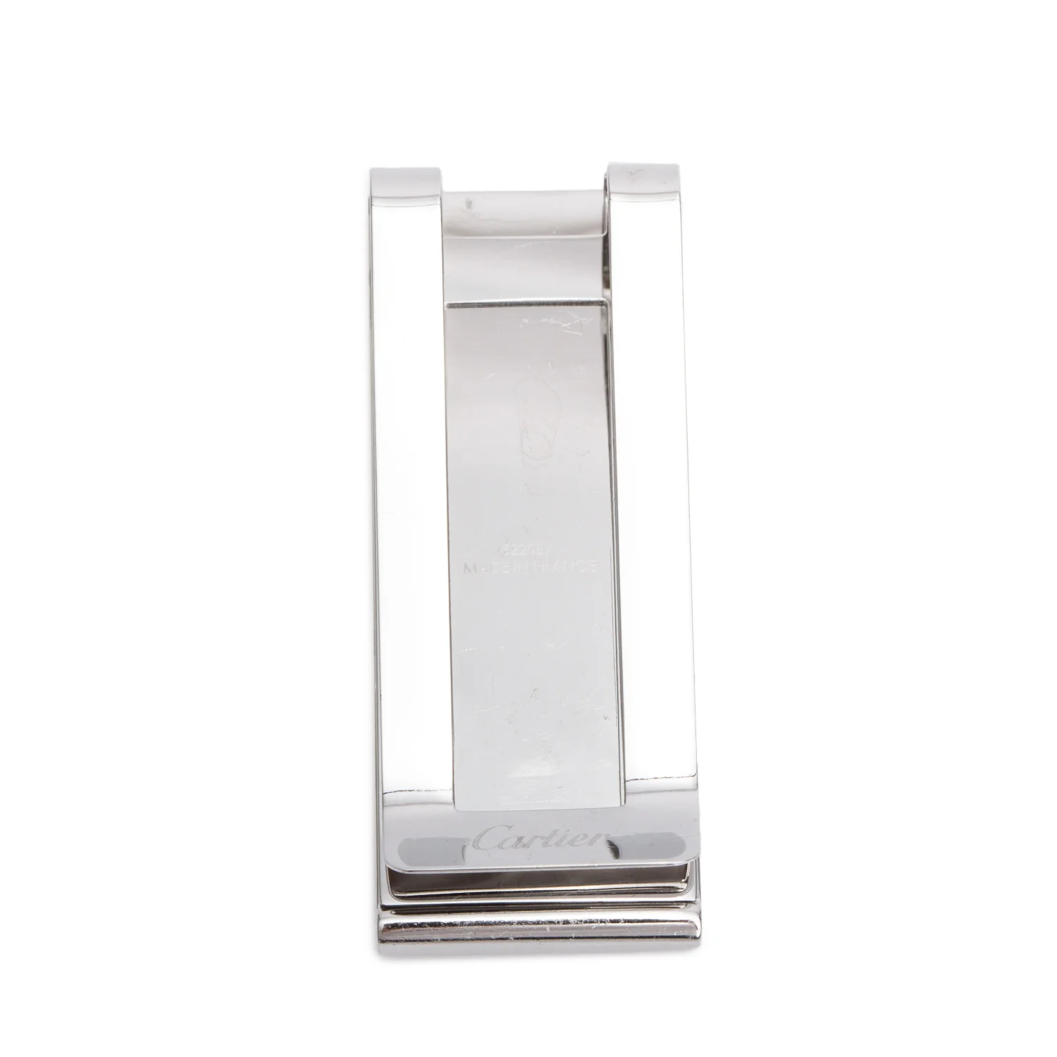 Cartier Stainless Steel & Gold Plated Large Santos de Cartier Money Clip - Image 3