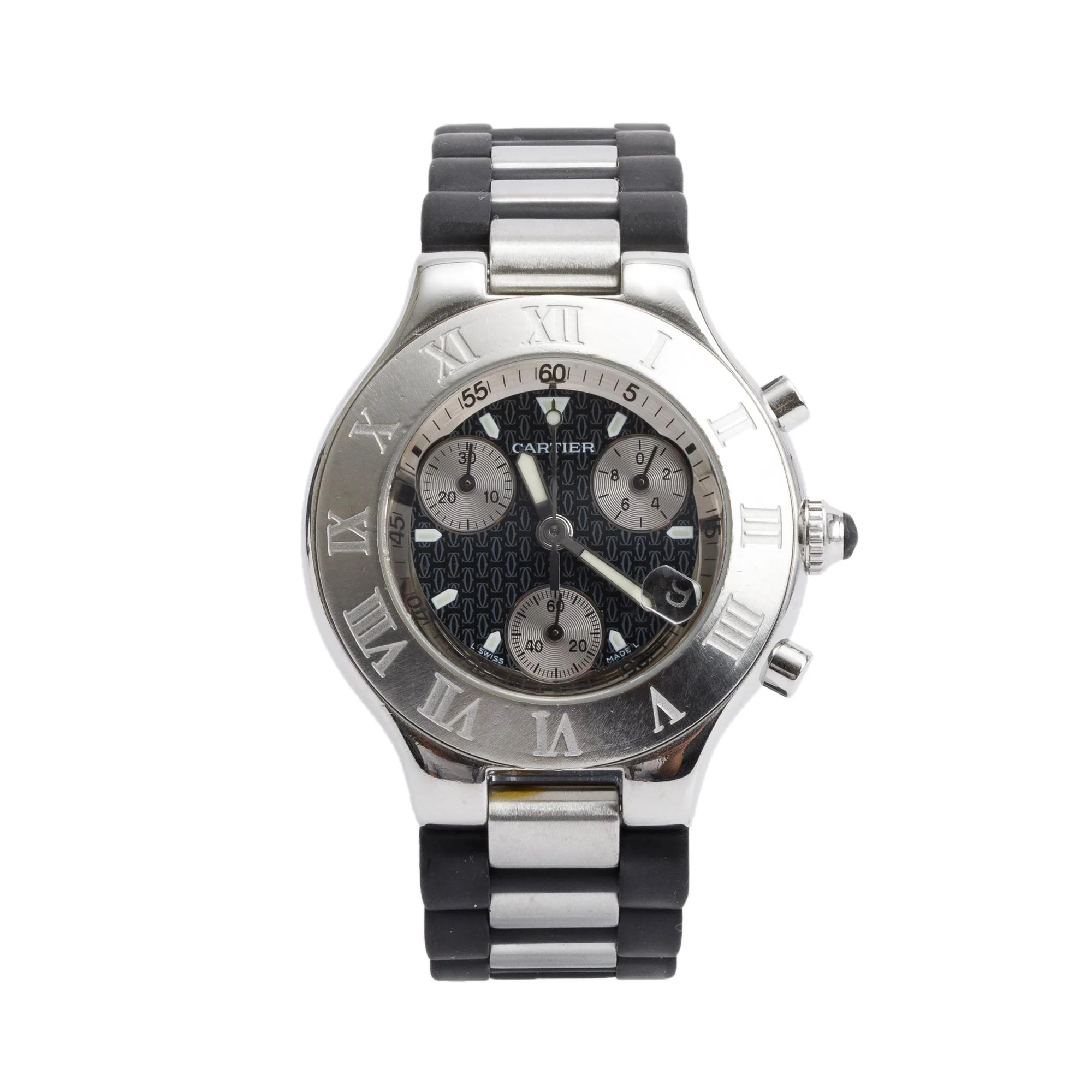 Cartier Stainless Steel Must 21 Chronoscaph 38 MM Watch 2424