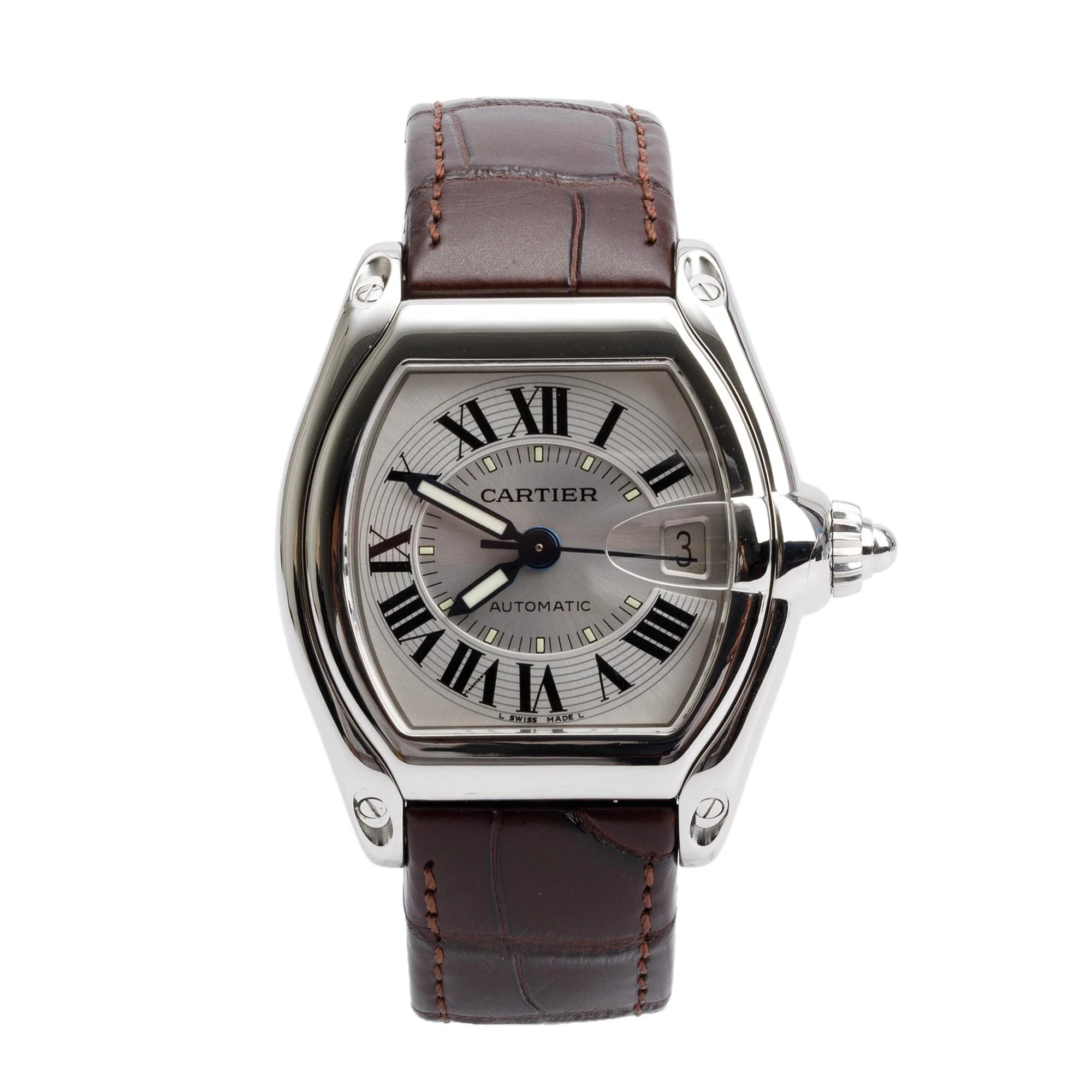 Cartier Stainless Steel Roadster Automatic Watch 2510