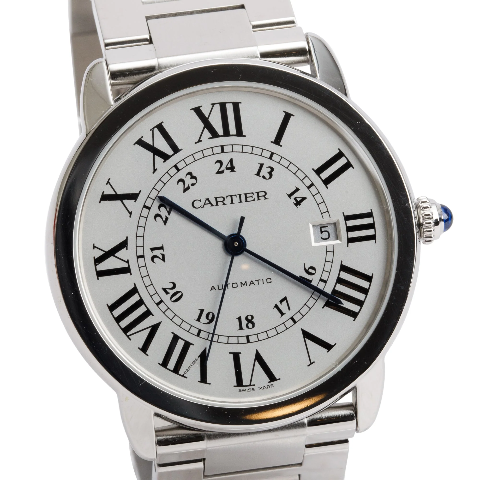 Cartier Stainless Steel Ronde Solo XL 42 MM Automatic Watch 3802 w/ Box & Papers - Image 3