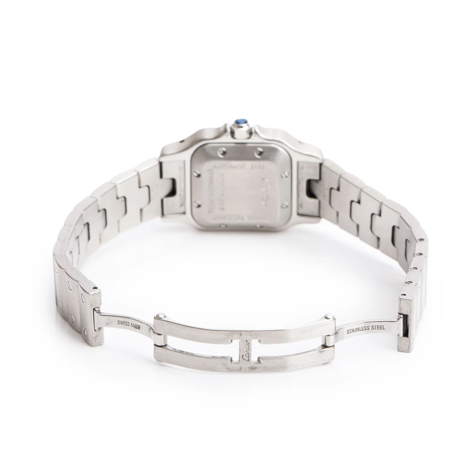 Cartier Stainless Steel Santos de Cartier Galbee Automatic Watch, Small Model Silver Dial 2423 - Image 5