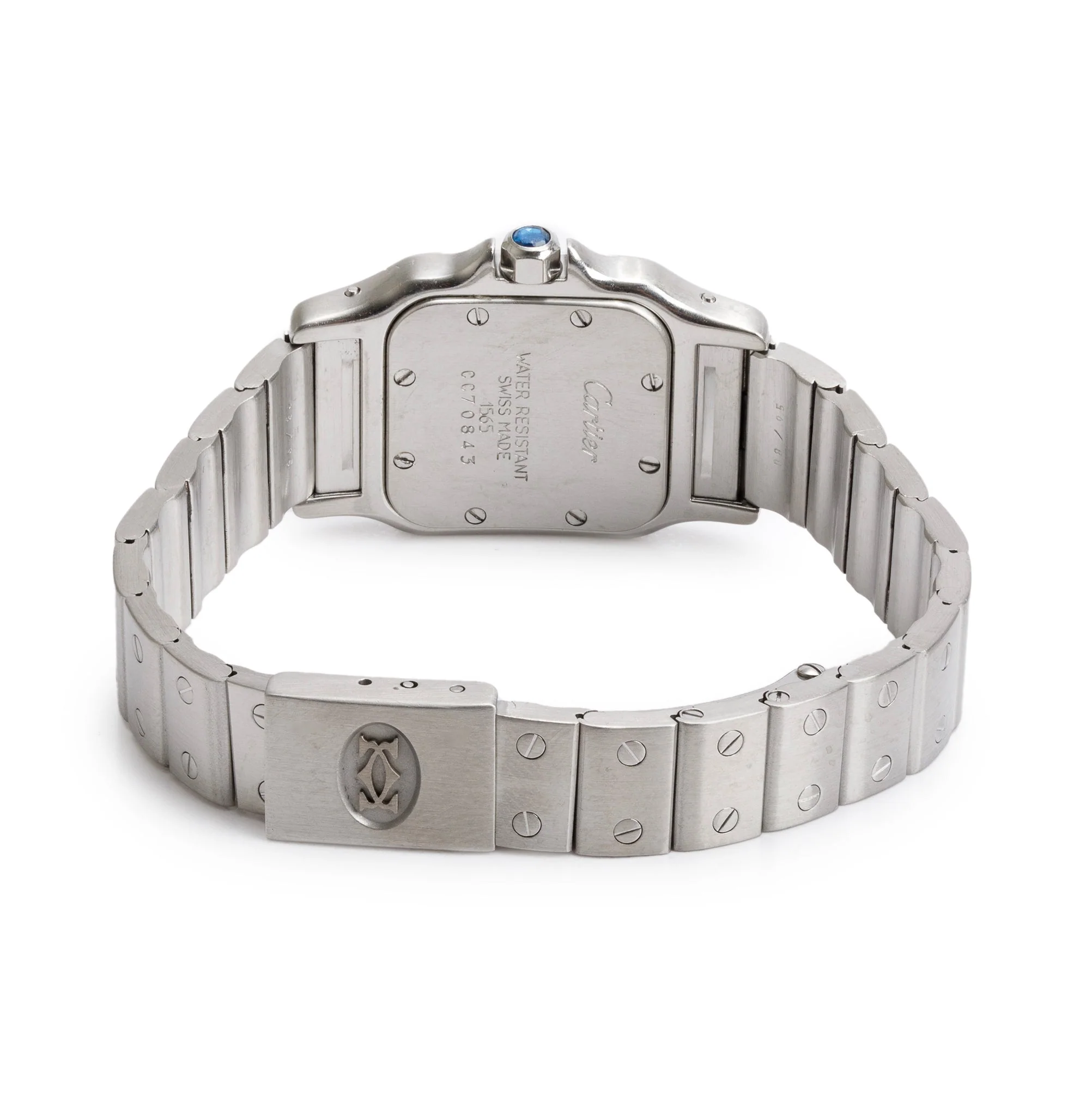Cartier Stainless Steel Santos de Cartier Galbee Watch, Small Model 1565 - Image 3