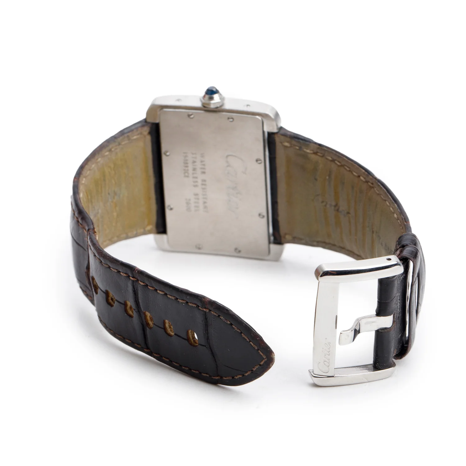 Cartier Stainless Steel Tank Divan 38 MM Quartz Watch 2600 - Image 5