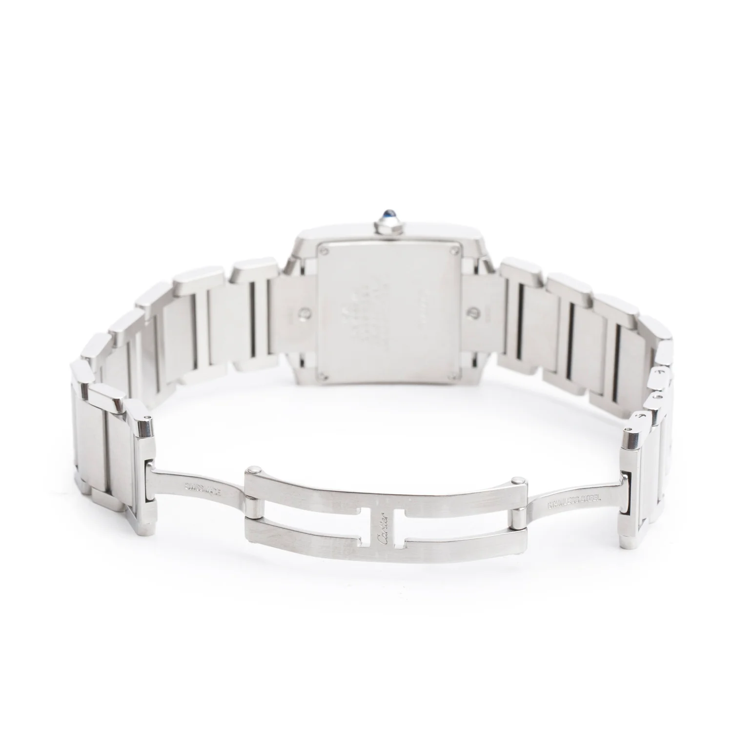 Cartier Stainless Steel Tank Francaise Watch, Medium Model 3751 w/ Box, Receipt & Papers - Image 5