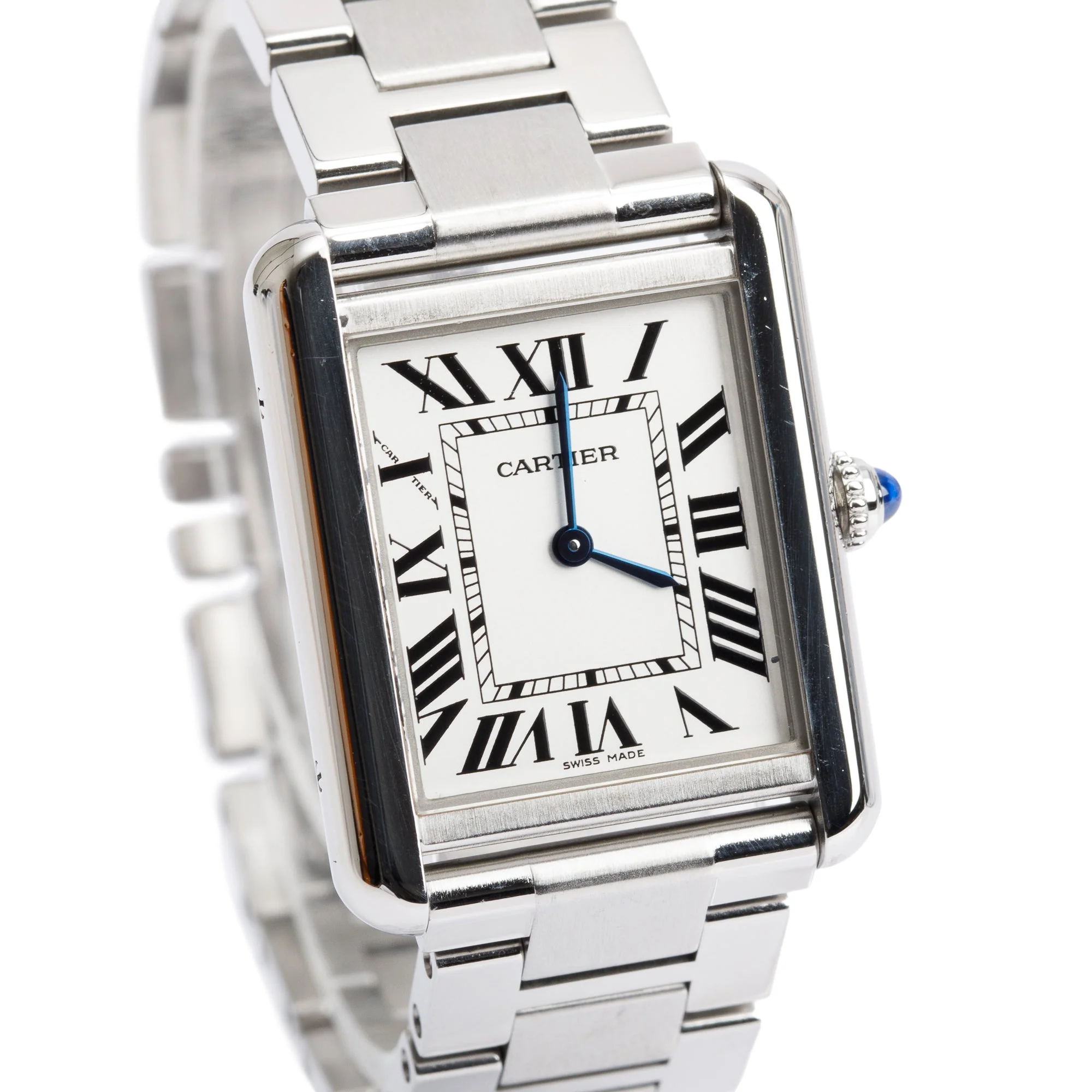 Cartier Stainless Steel Tank Solo Quartz Watch, Medium Model 3170 - Image 2