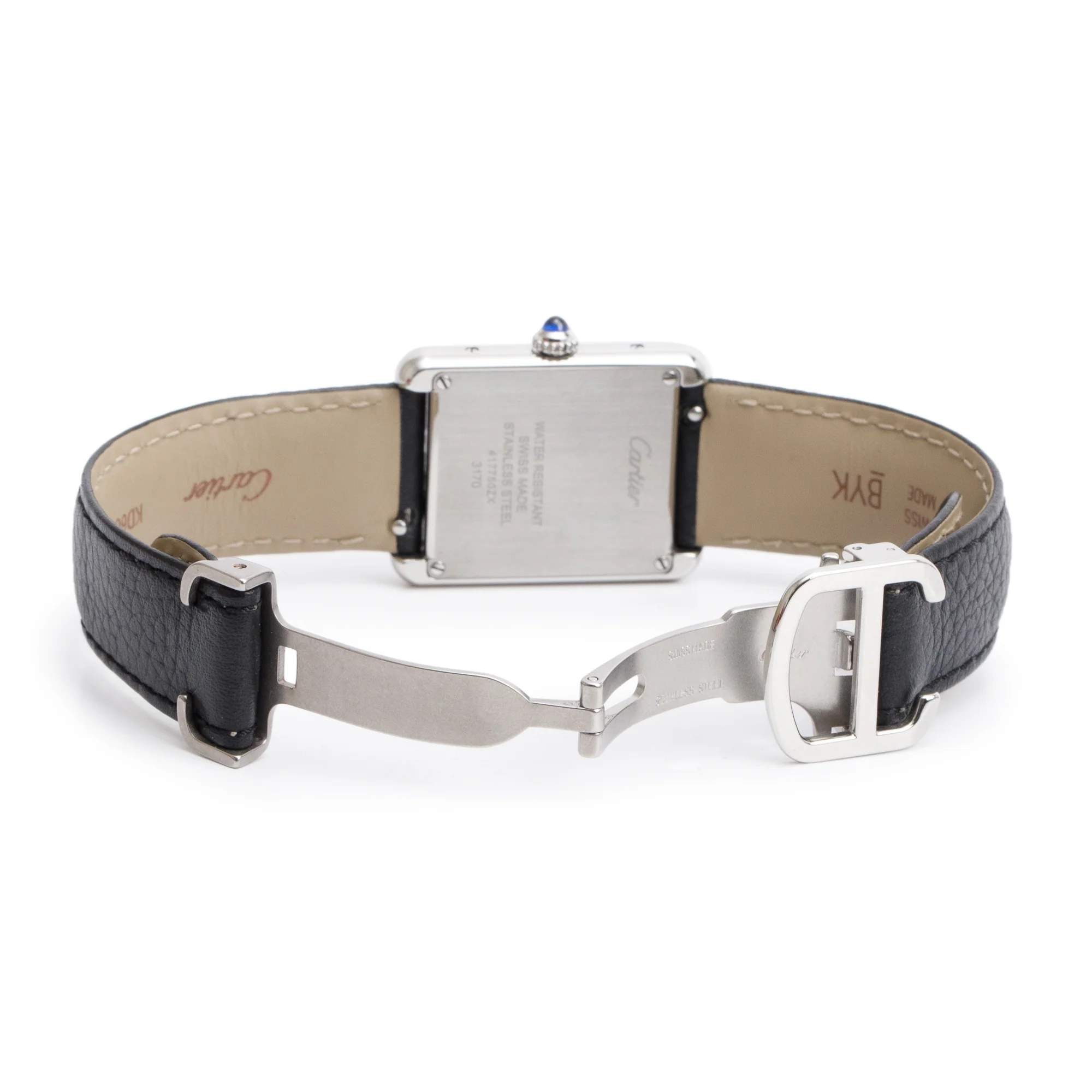 Cartier Stainless Steel Tank Solo Quartz Watch, Medium Model 3170 w/ Box, Receipt & Extra Straps - Image 5