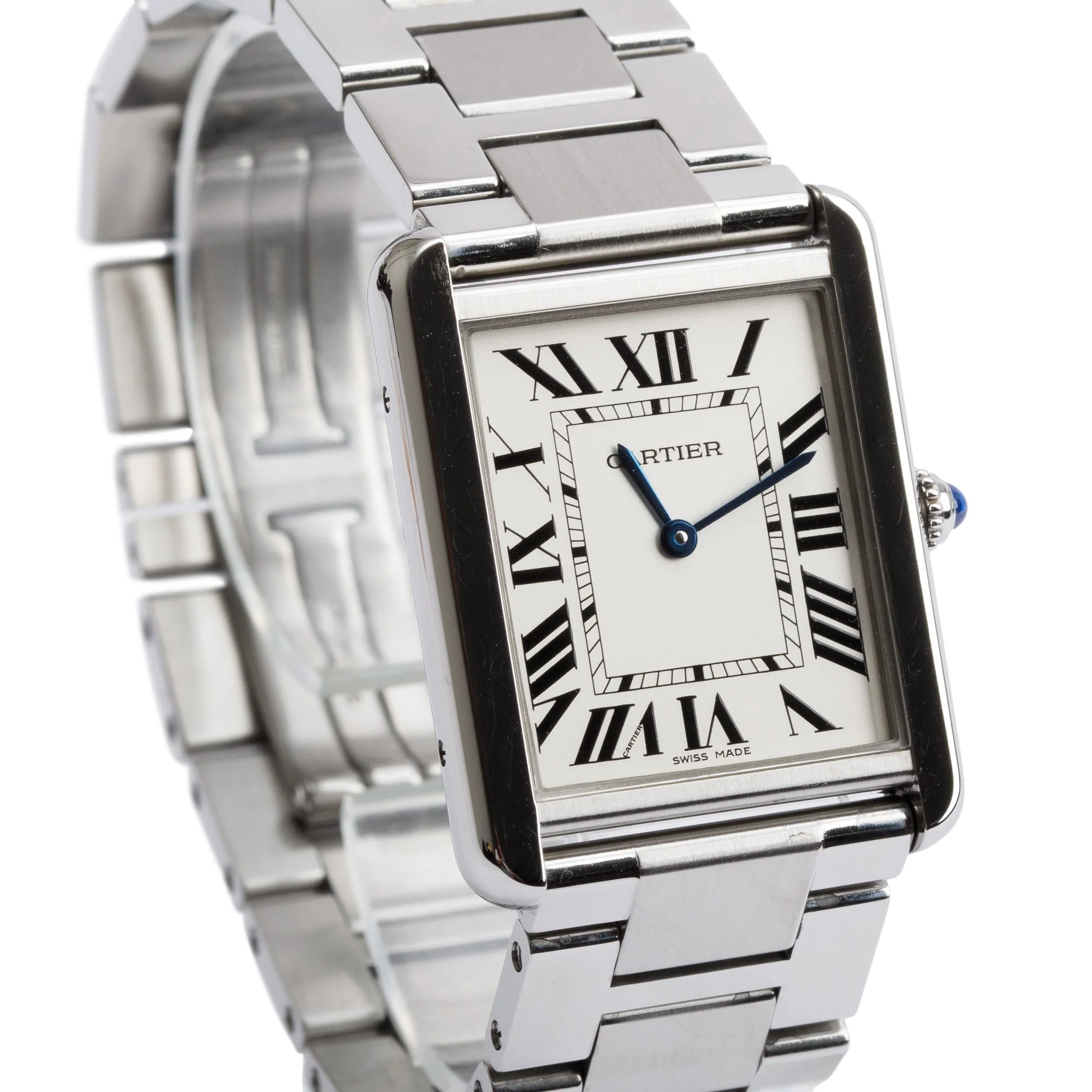 Cartier Stainless Steel Tank Solo Watch, Large Model w/ Box - Image 3