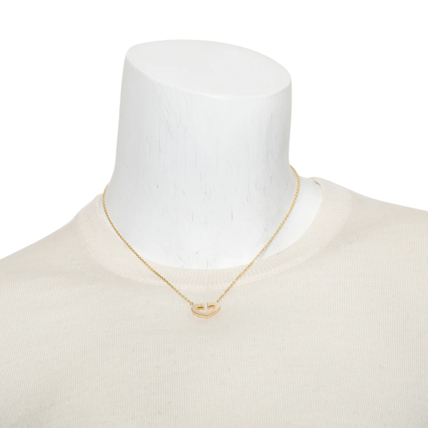 Cartier Vintage 18k Yellow Gold C de Cartier Heart Pendant Necklace - Image 2