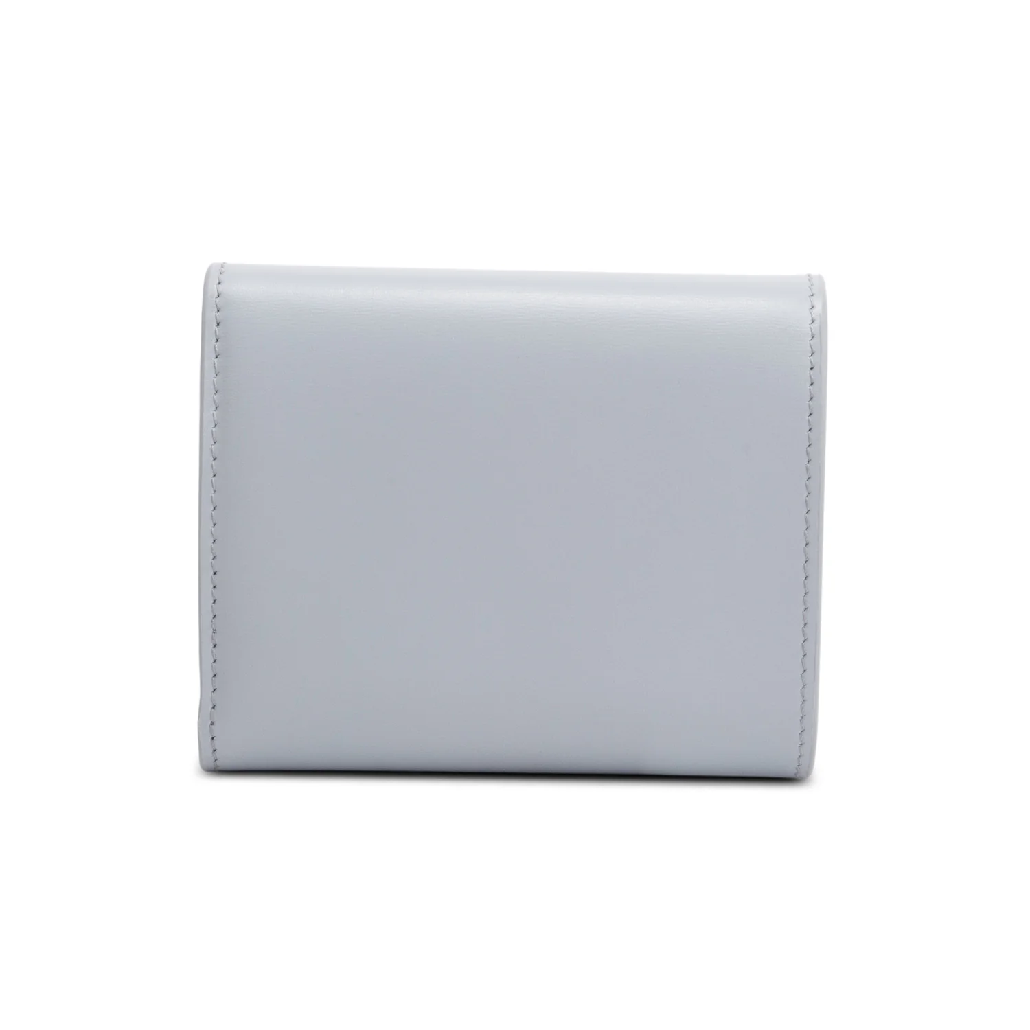 Celine 2023 Blue Leather Small Flap Triomphe Wallet w/ Box & Receipt - Image 4