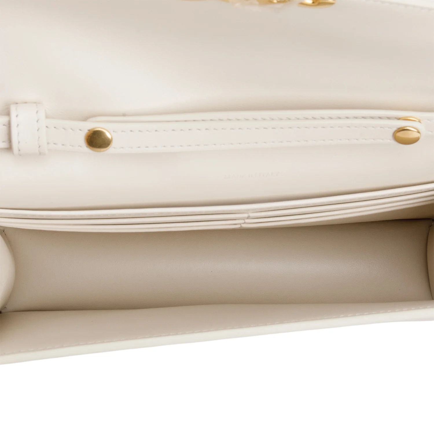 Celine 2025 White Shiny Calfskin Margo Wallet on Chain - Image 7