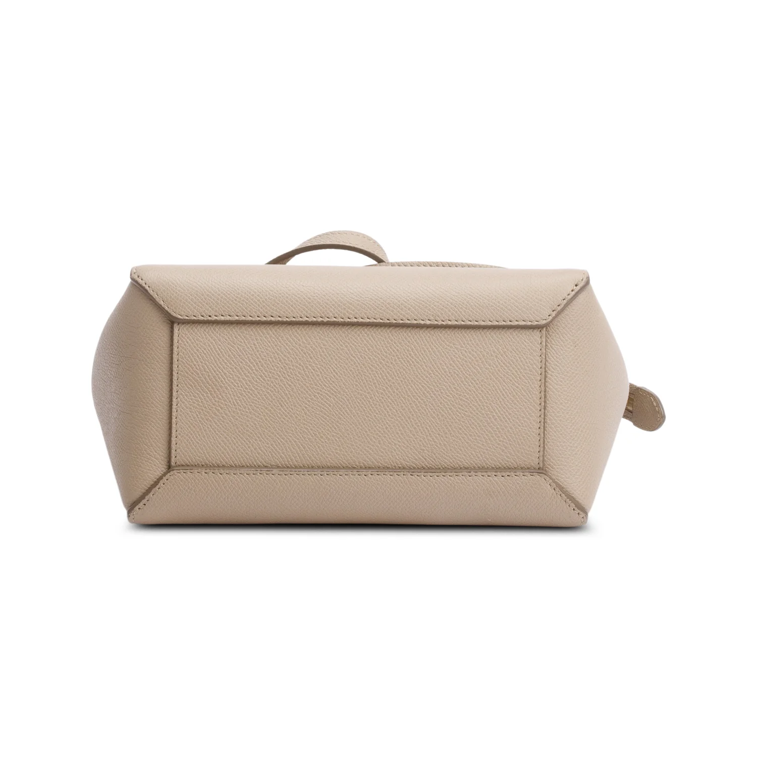 Celine Beige Grained Calfskin Leather Nano Belt Bag w/ Strap - Image 7