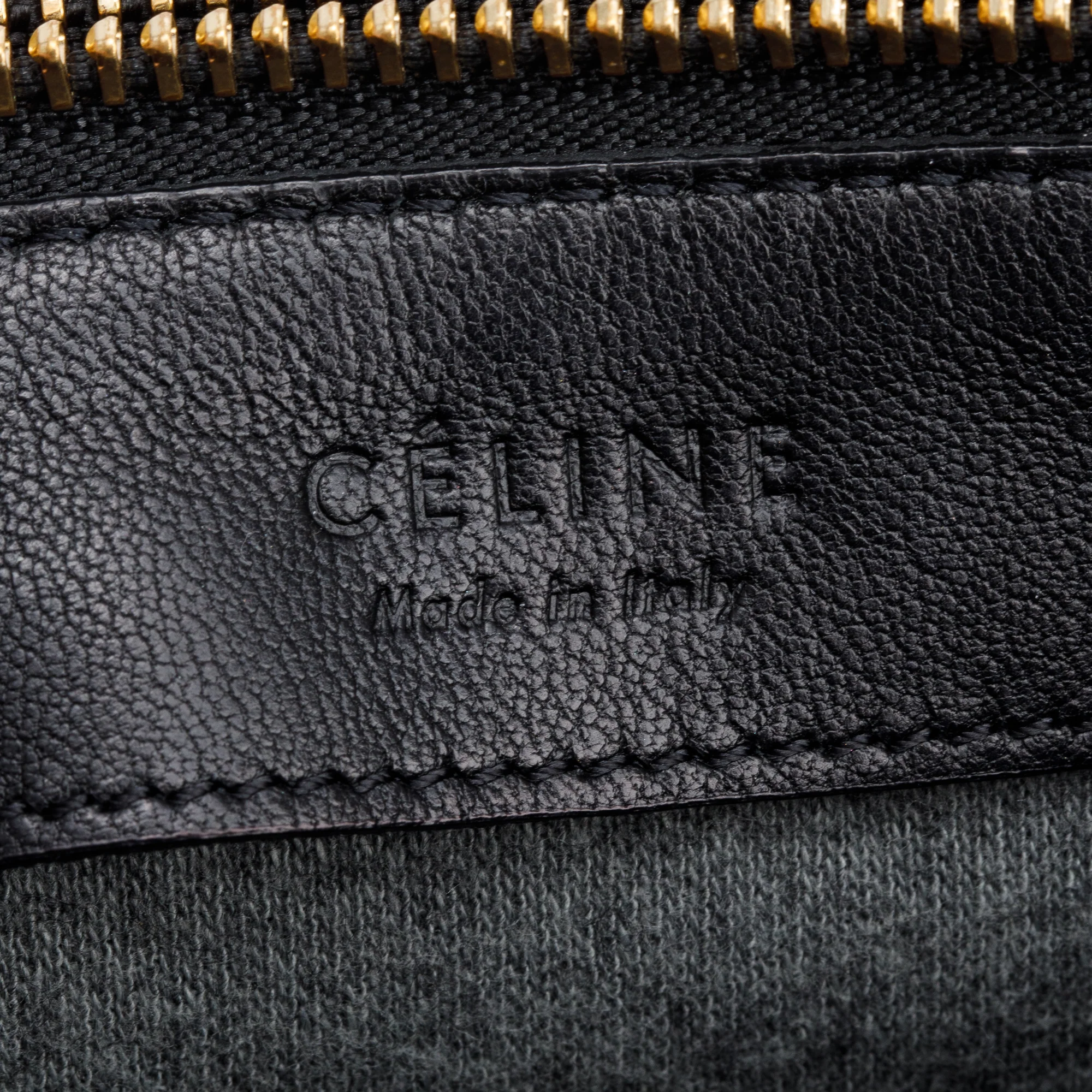 Celine Black Calfskin Leather Large Trio Crossbody Bag - Image 8