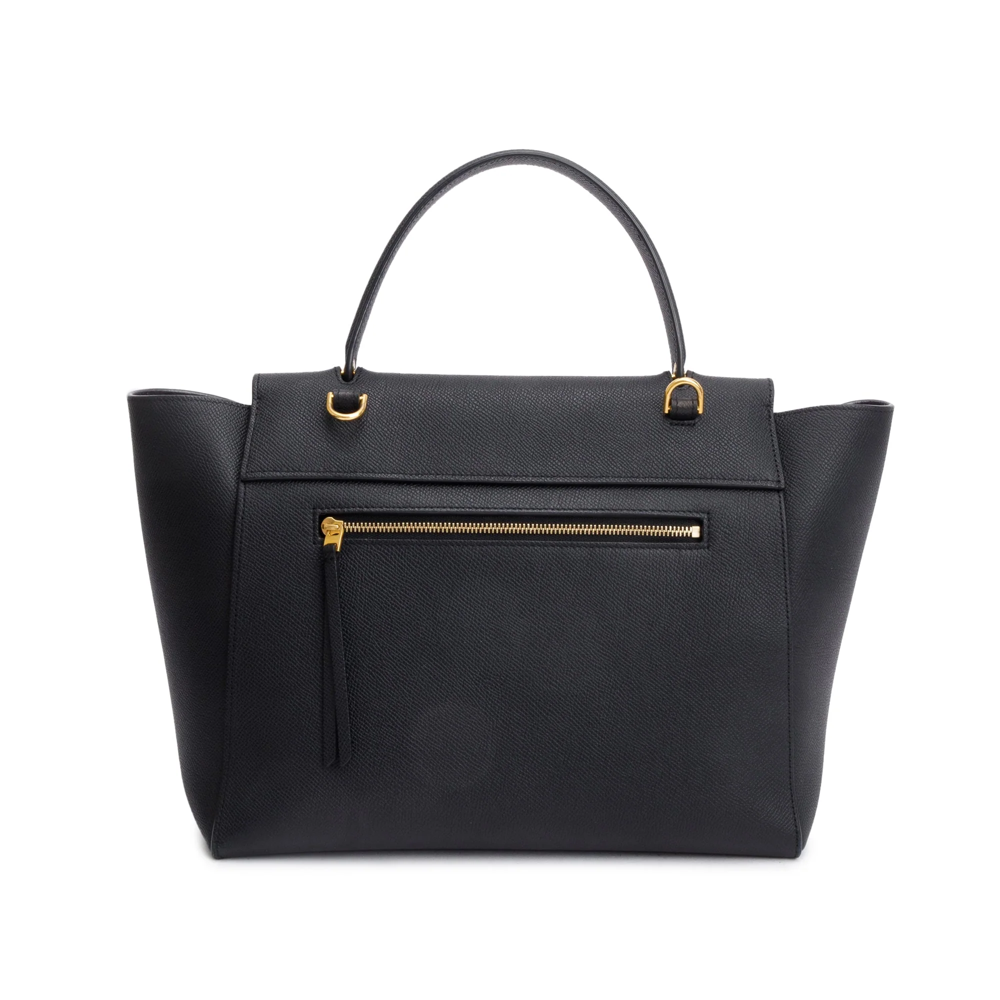 Celine Black Grained Calfskin Leather Mini Belt Bag w/ Strap - Image 5