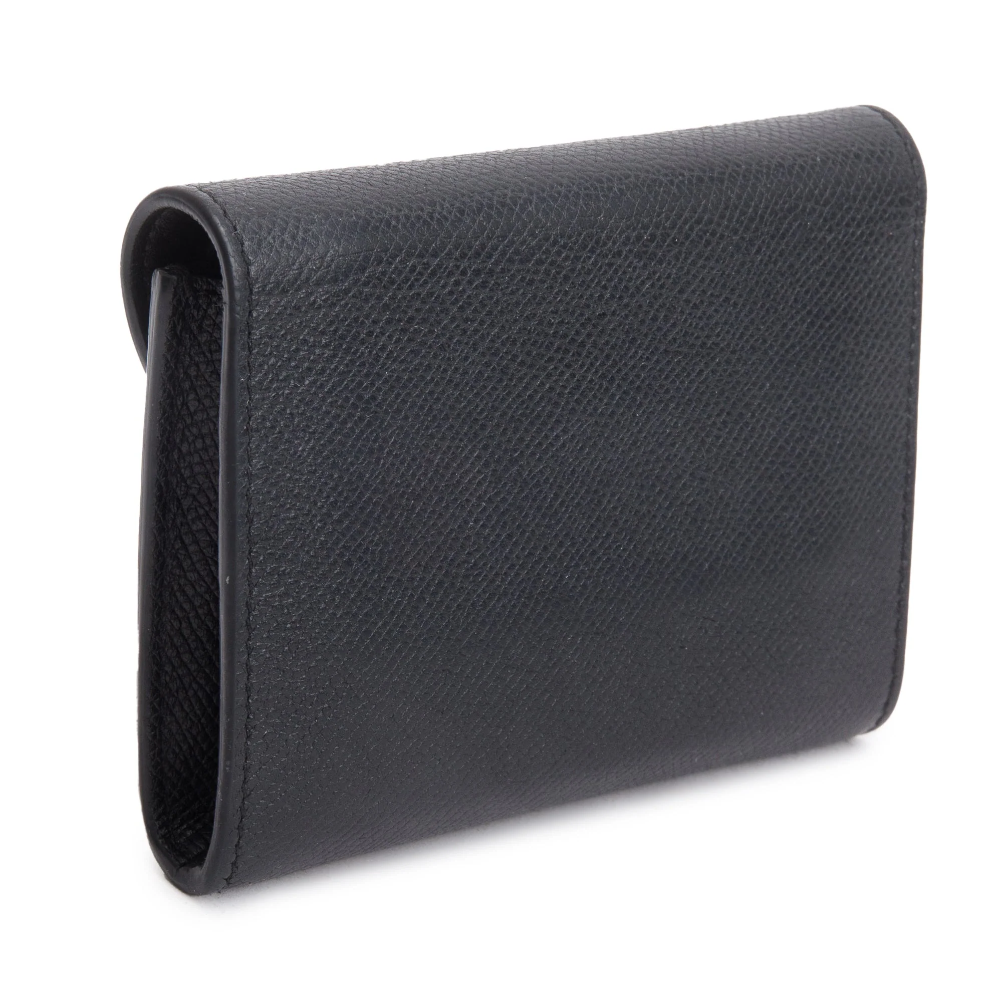 Celine Black Grained Calfskin Leather Small Trotteur Multifunction Wallet w/ Box - Image 5