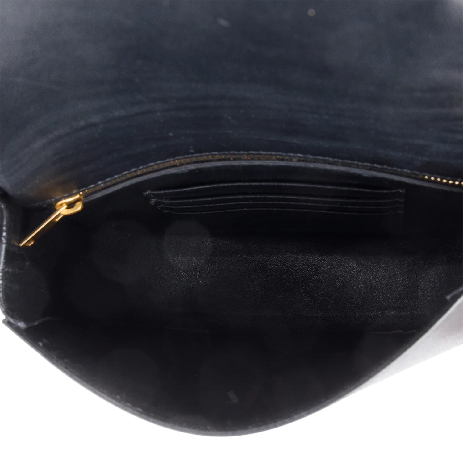 Celine Black Grained Leather Small Trotteur Crossbody Bag - Image 8