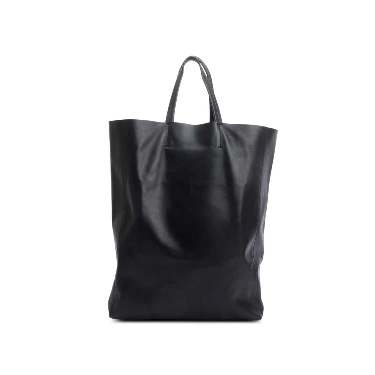 Celine Black Leather Vertical Cabas Large Tote - Image 3