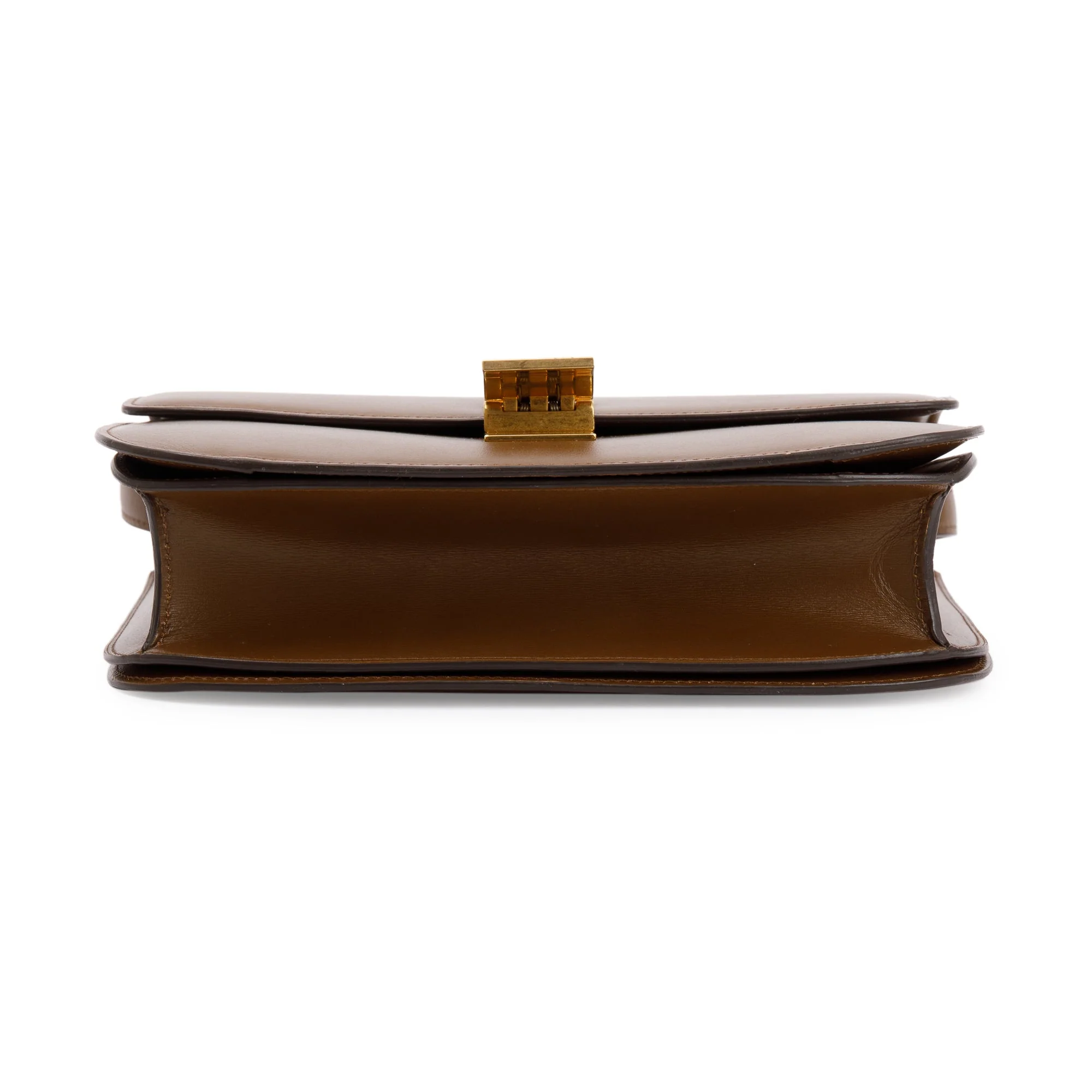 Celine Brown Smooth Calfskin Medium Classic Box Flap Bag - Image 6