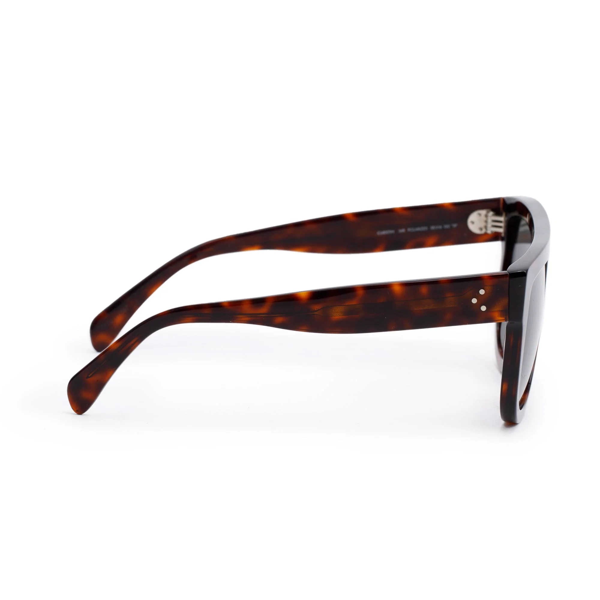 Celine CL40011N Havana Acetate Wayfarer Sunglasses w/ Pouch - Image 3