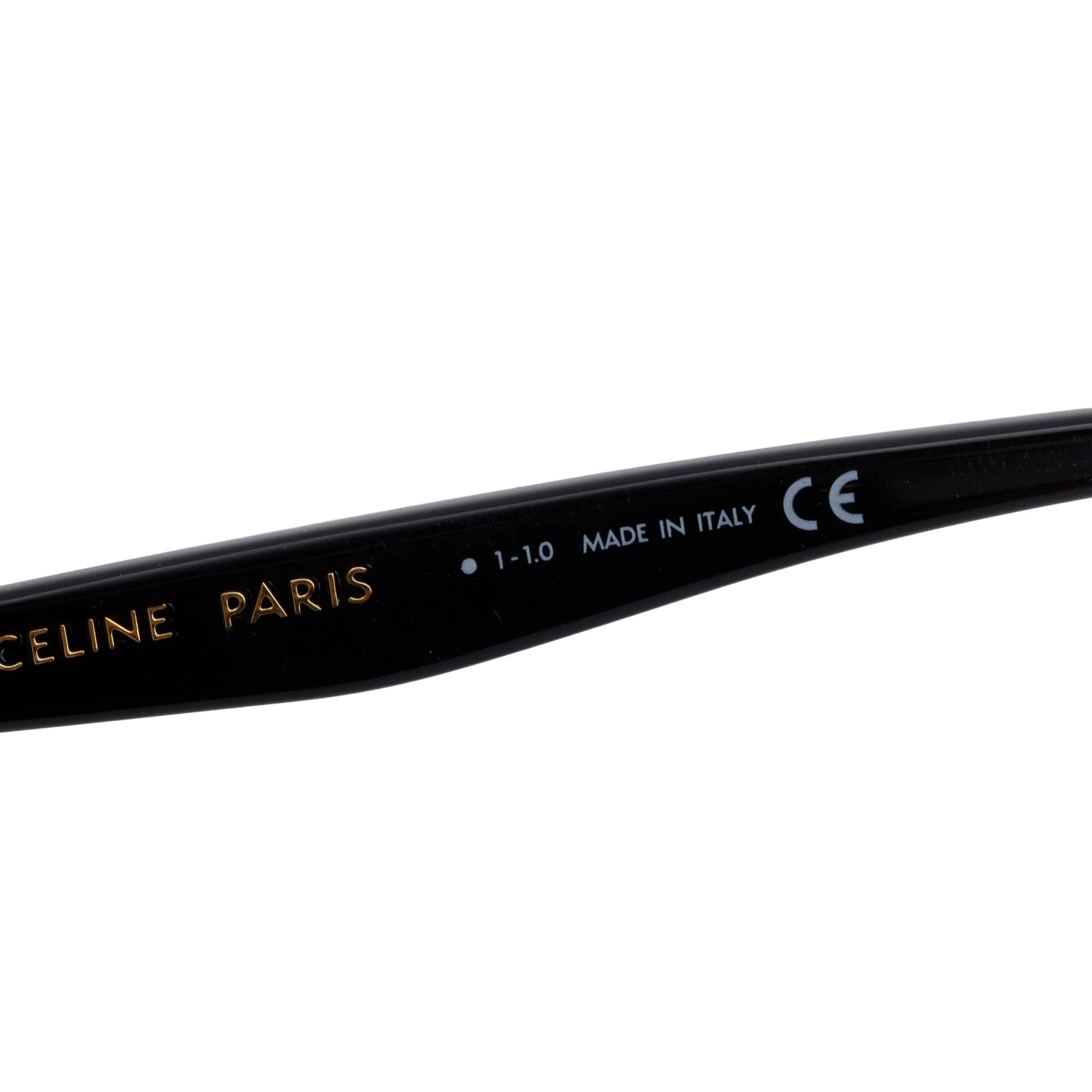 Celine CL401491 Black Acetate Cat-Eye Sunglasses w/ Box & Case - Image 6