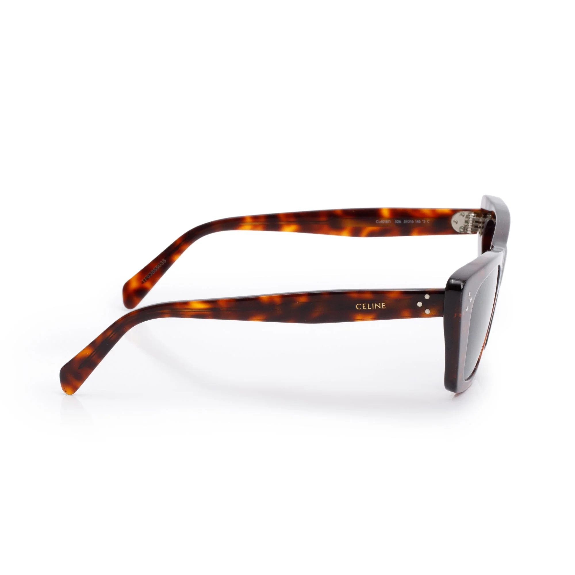Celine CL401871 Havana Acetate Cat-Eye Sunglasses w/ Case - Image 3