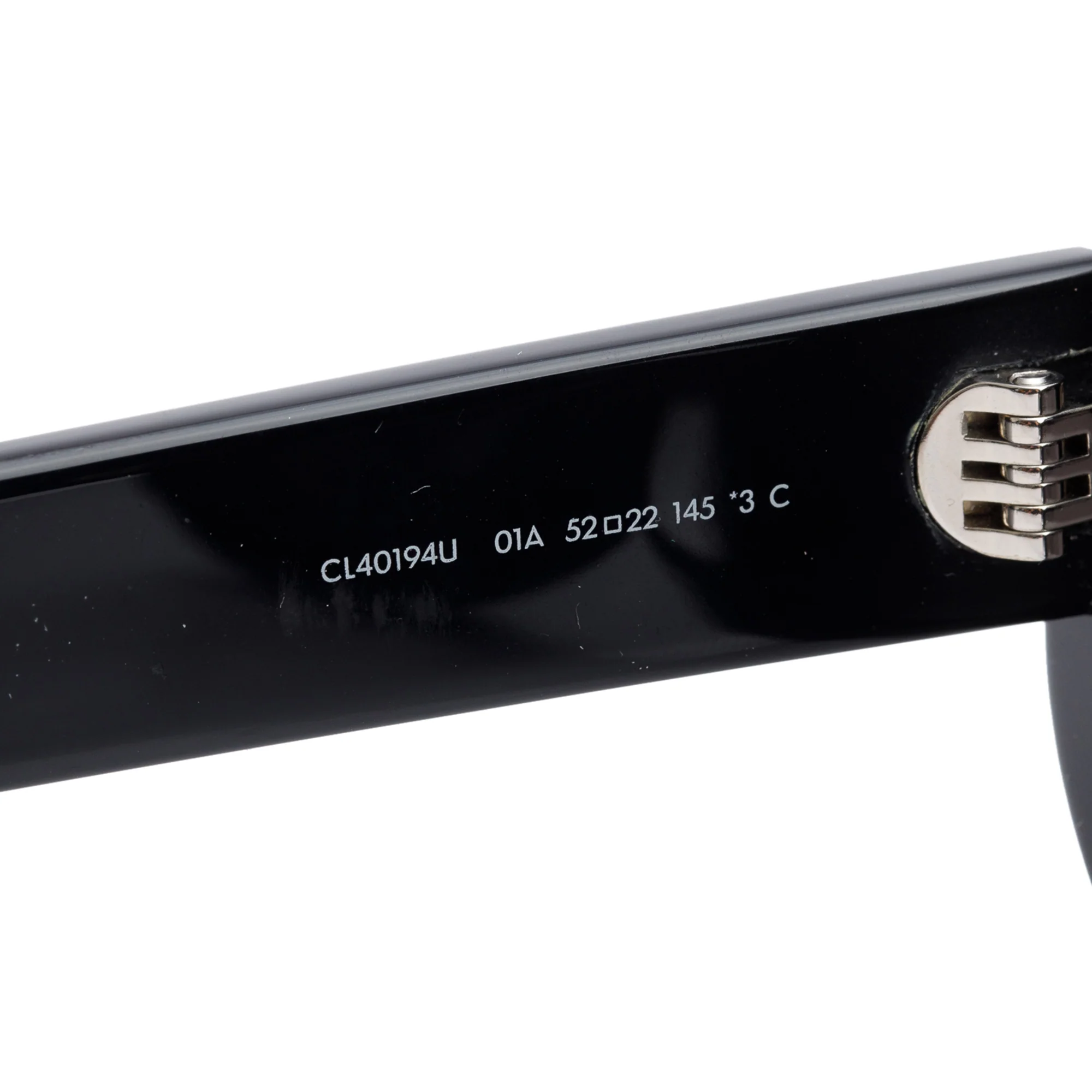 Celine CL40194U Black Acetate Triomphe 01 Oval Sunglasses w/ Box & Case - Image 4
