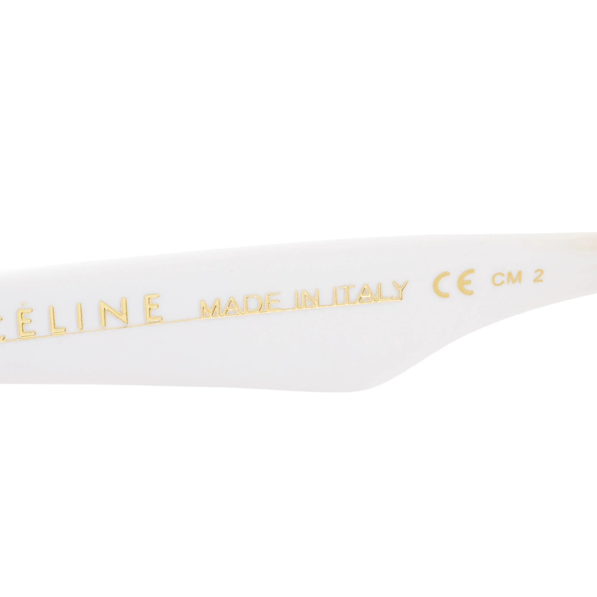 Celine CL4019IN White Acetate Cat Eye Sunglasses w/ Case - Image 5