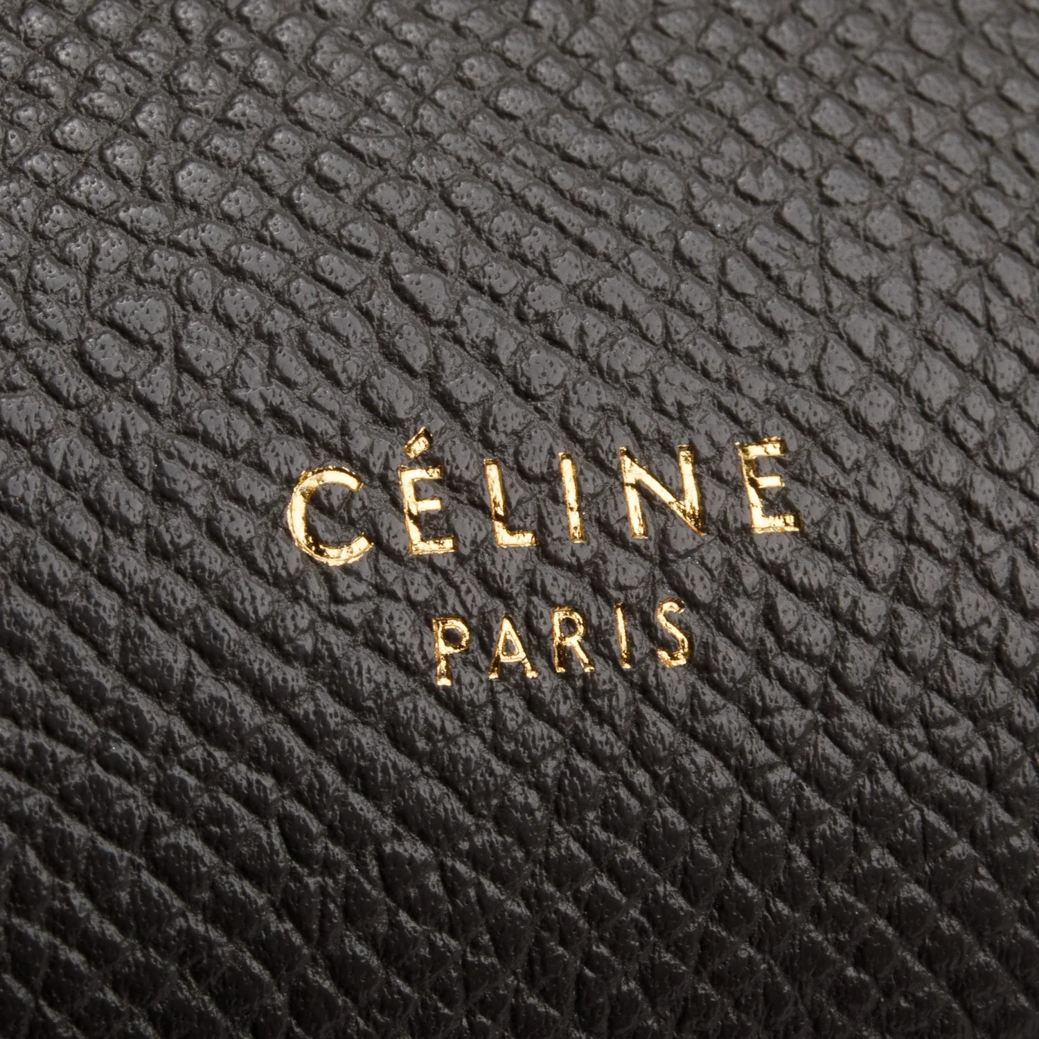 Celine Grey Grained Calfskin Micro Belt Bag w/ Strap - Image 10